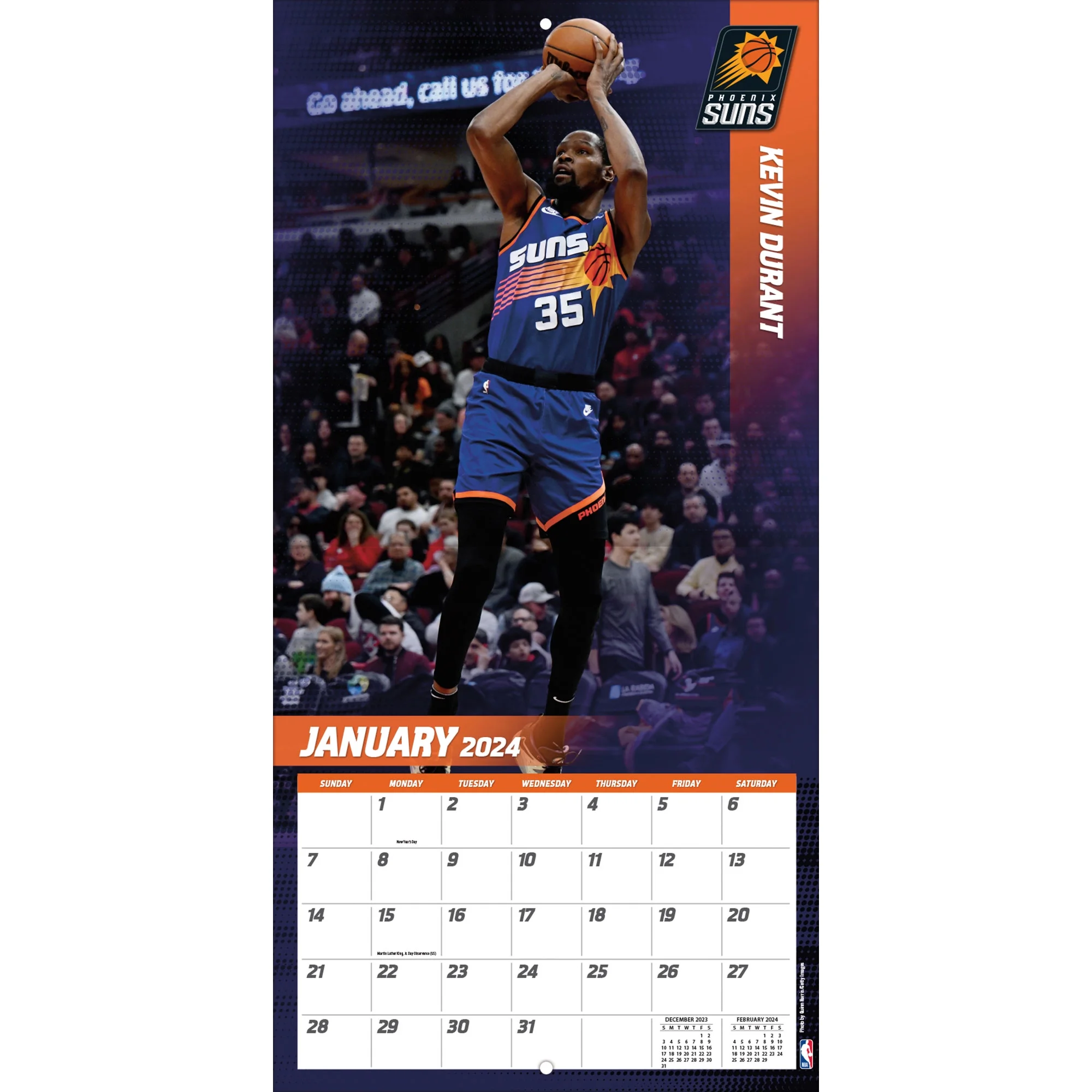 NBA Elite 2024 12×12 Wall Calendar (Other)