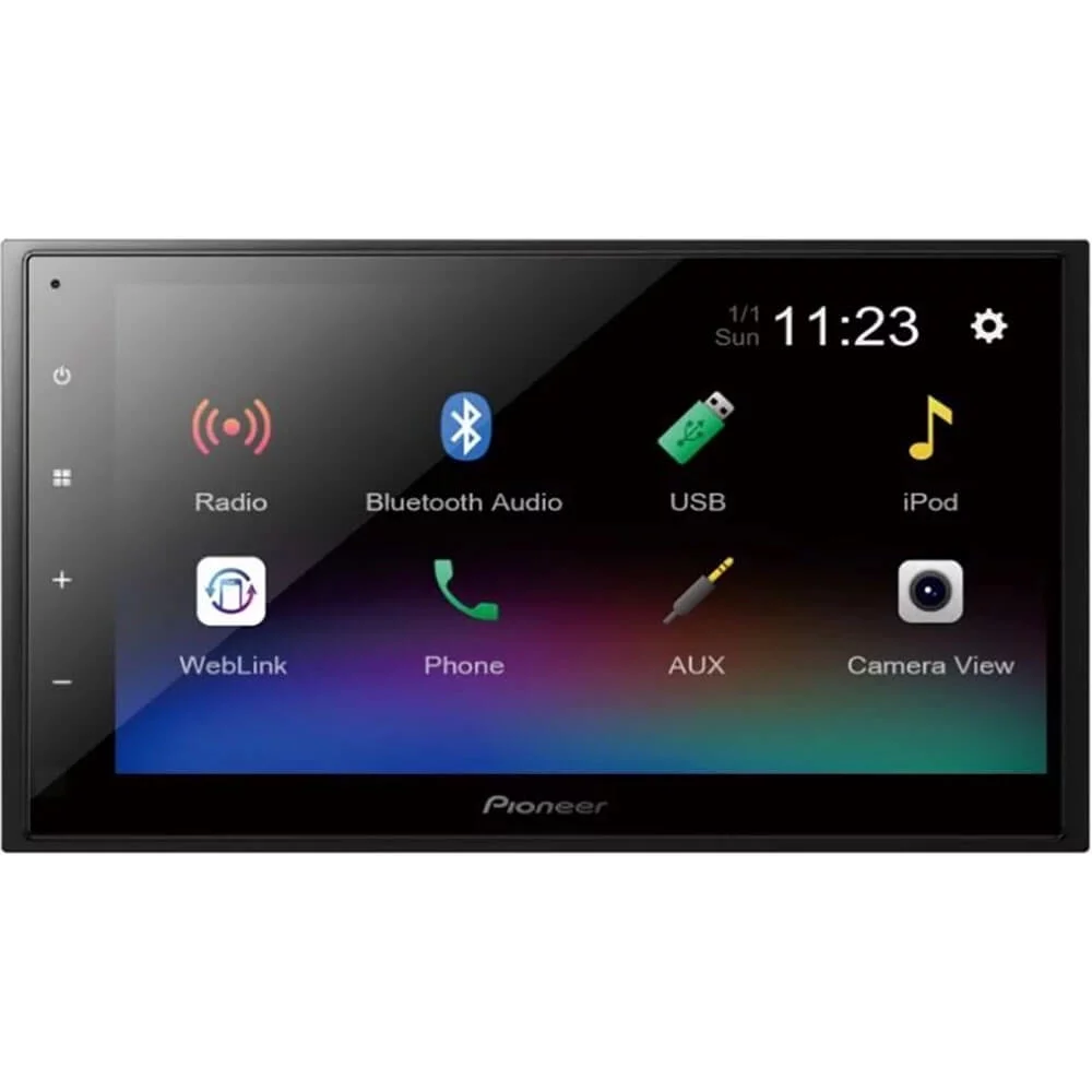 Restored Premium Pioneer DMH-341EX 6.8″ Capacitive Touchscreen Digital Media Receiver (Does Not Play CDs) (Refurbished)