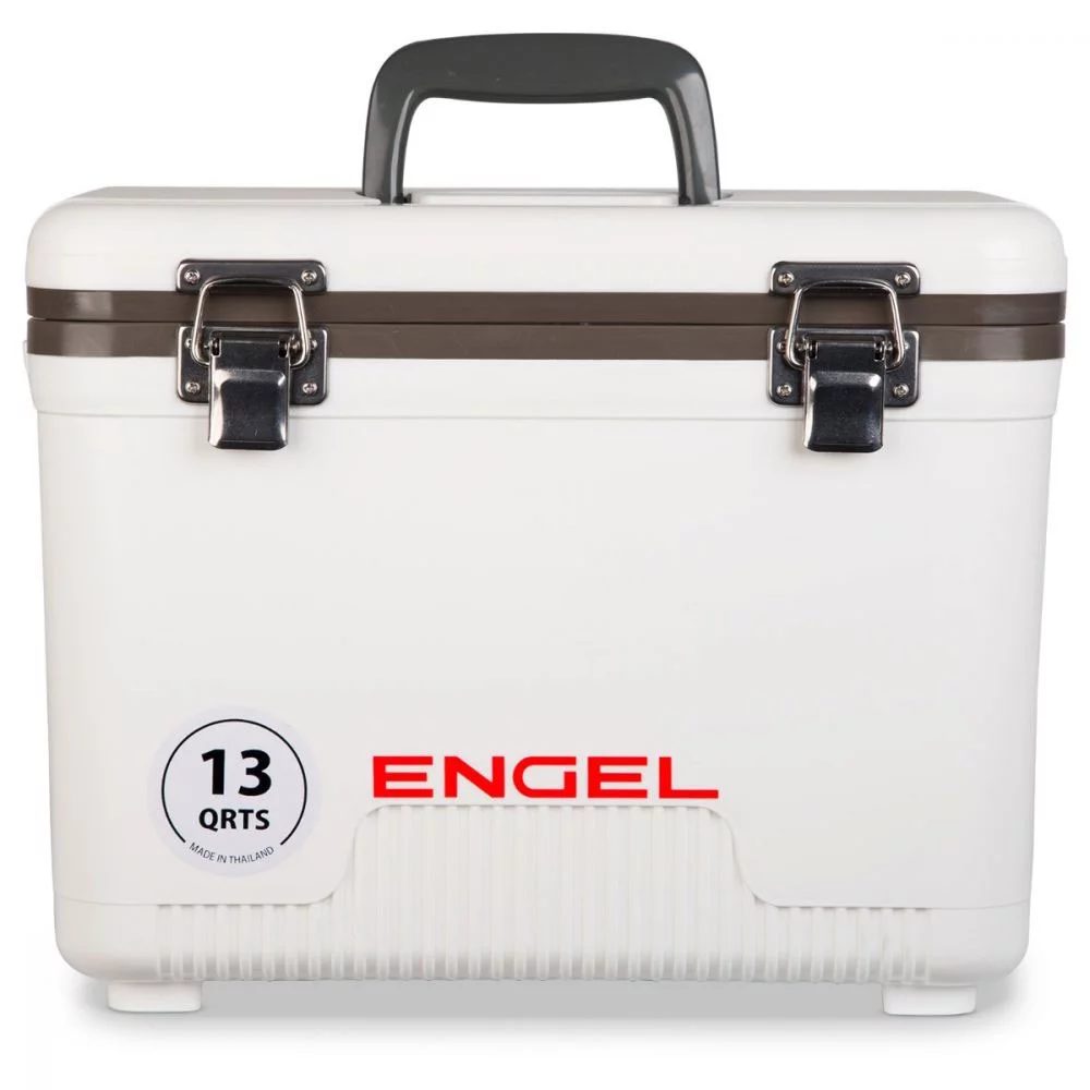 ENGEL 13 Quart 18 Can Leak Proof Odor Resistant Insulated Cooler Drybox, Seafoam