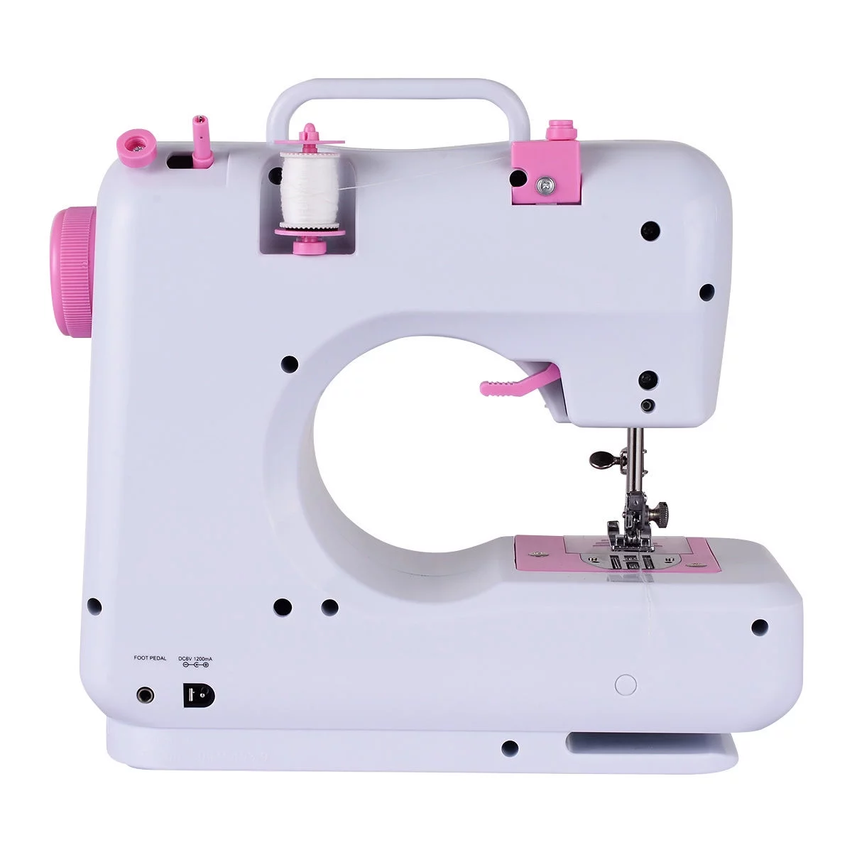 Costway Sewing Machine Free-Arm Crafting Mending Machine with 12 Built-In Stitched White