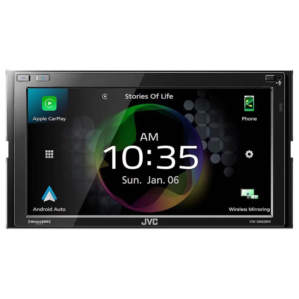 New JVC KW-M865BW 6.8″ Multimedia Receiver (Does not play CDs) with Bullet Camera