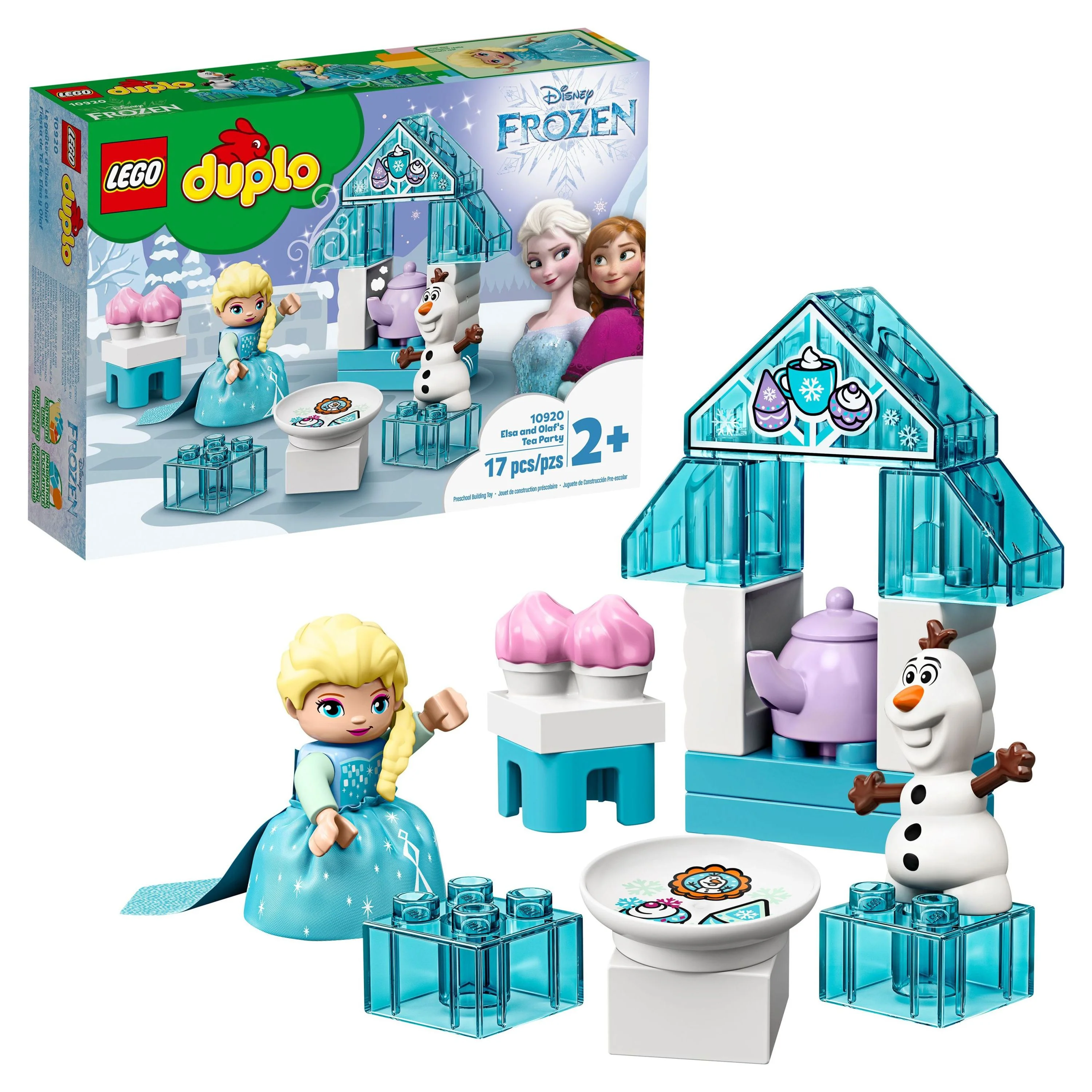 LEGO DUPLO Disney Elsa and Olaf’s Tea Party 10920 Building Kit for Toddlers (17 Pieces)