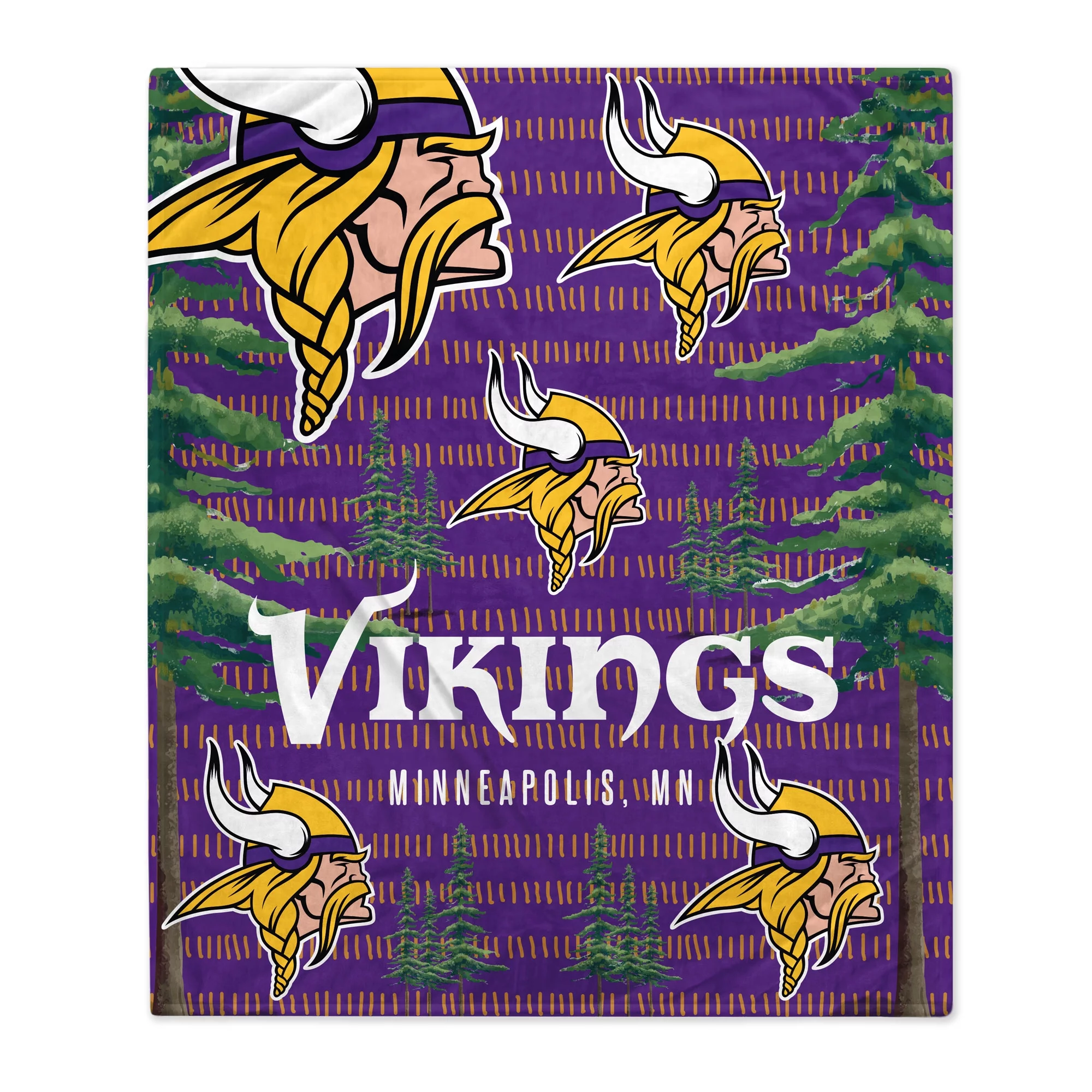 Minnesota Vikings 60” x 70” Hometown Logo Fleece Blanket