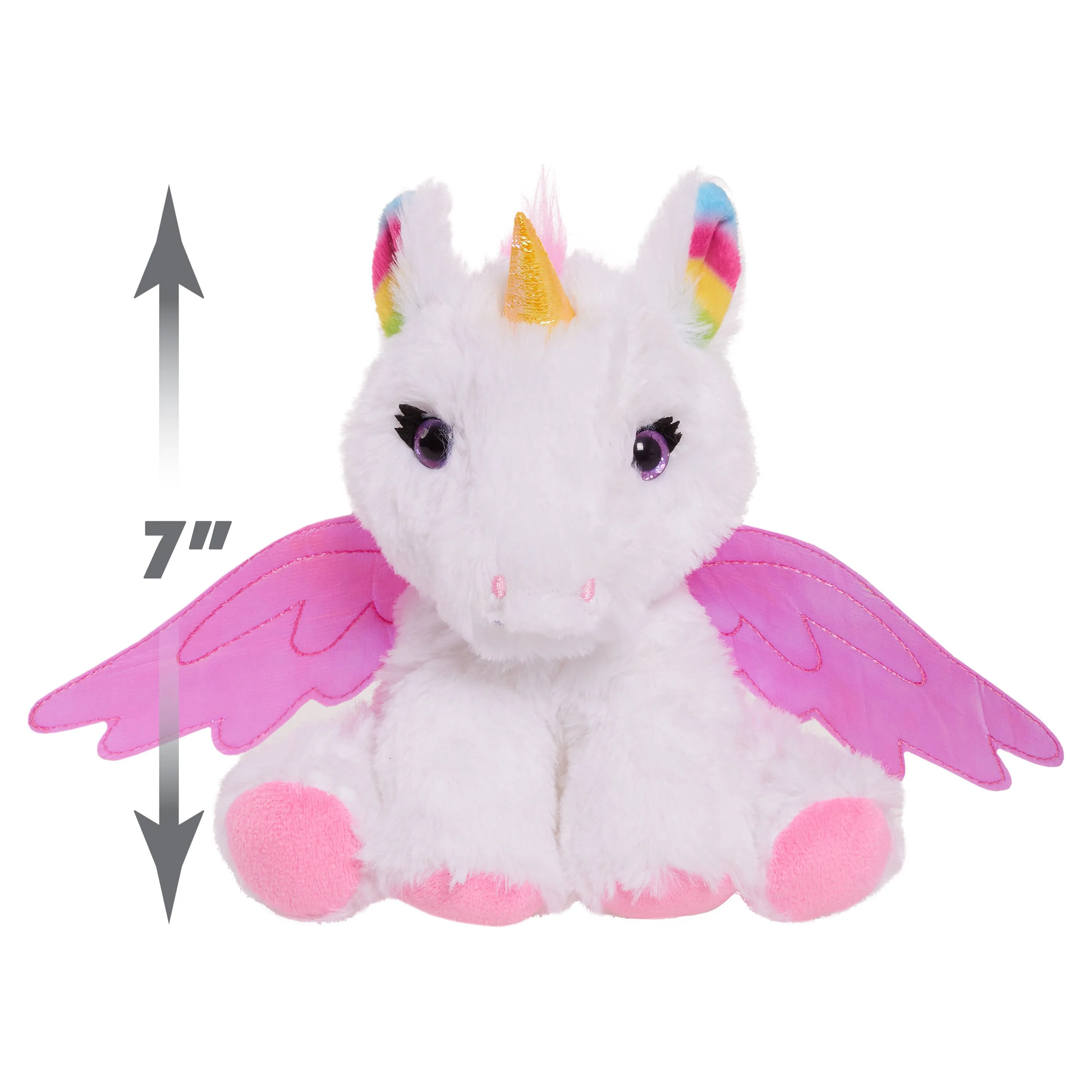 Barbie 7-inch Pet Bean Plush 3- Piece Set Includes Unicorn, Unicorn Kitty, & Princess Puppy,  Kids Toys for Ages 3 Up, Gifts and Presents