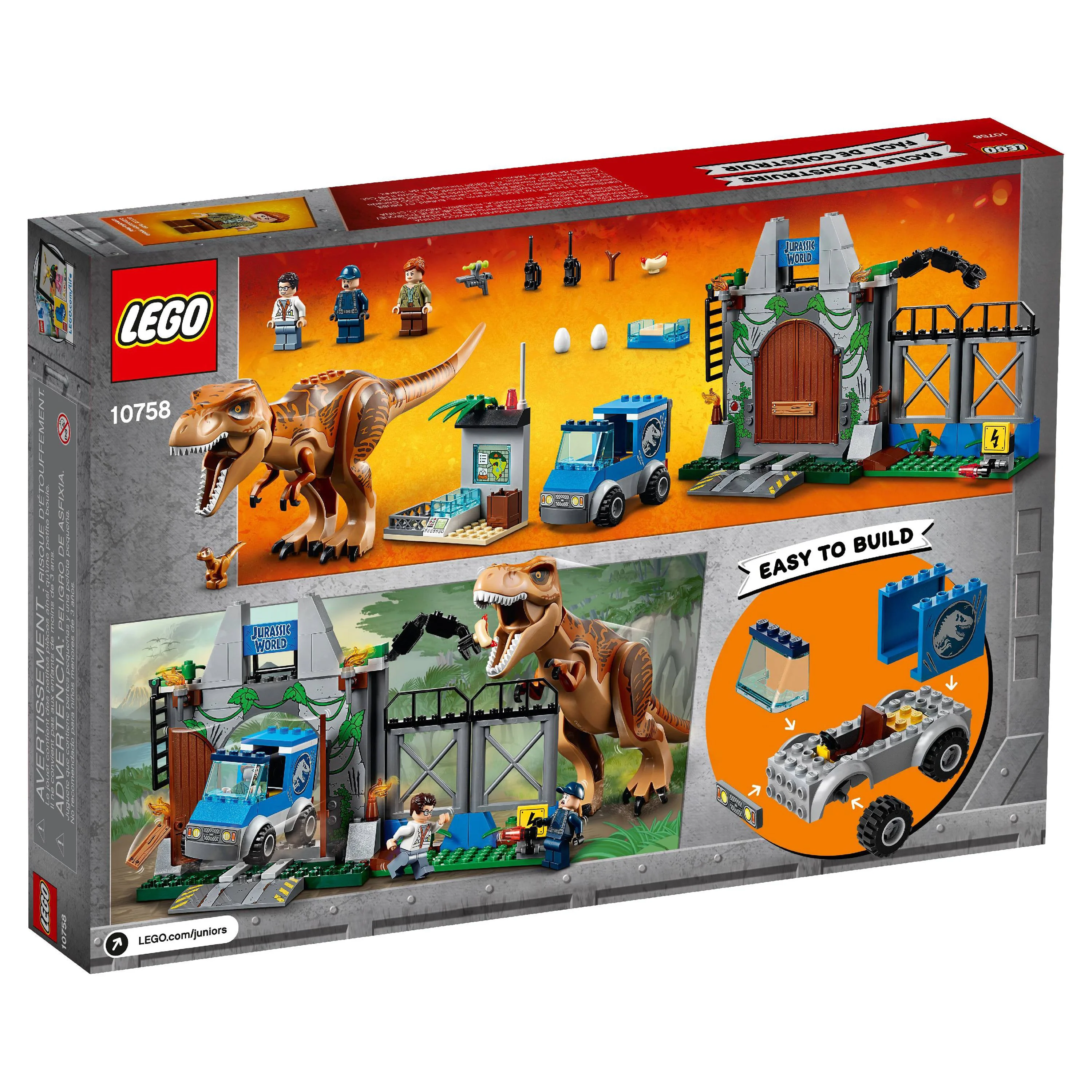 LEGO Juniors Jurassic World T. Rex Breakout 10758 (150 Pieces)