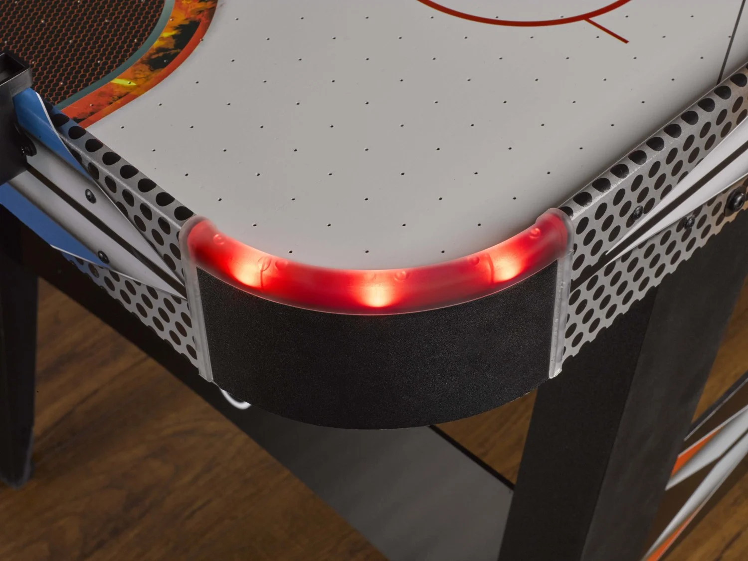 Triumph Fire ‘n Ice LED Light-Up 54″ Air Hockey Table Includes 2 LED Hockey Pushers and LED Puck