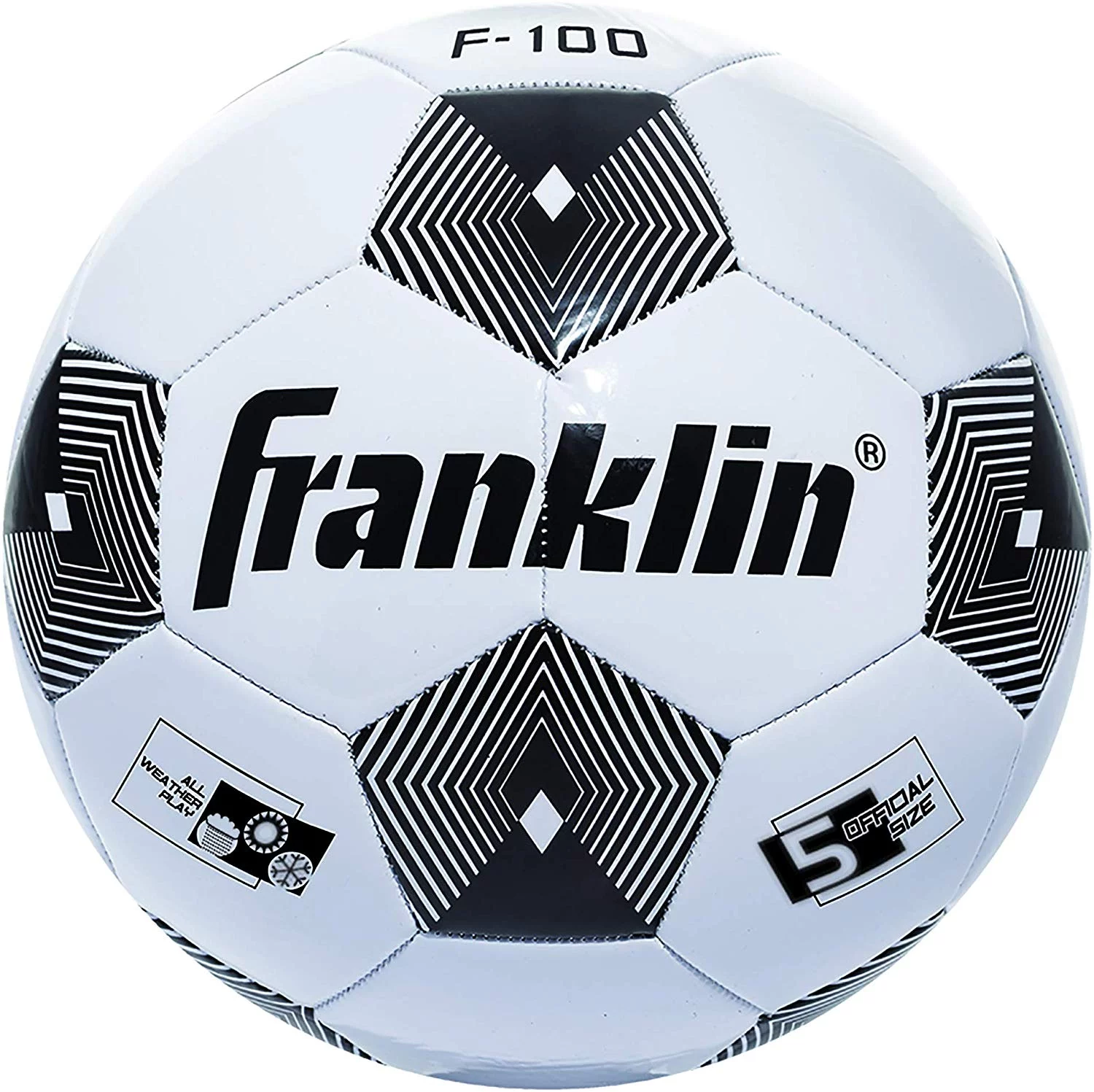 Franklin Sports Comp 100 6-Pack of Soccerballs and Pump