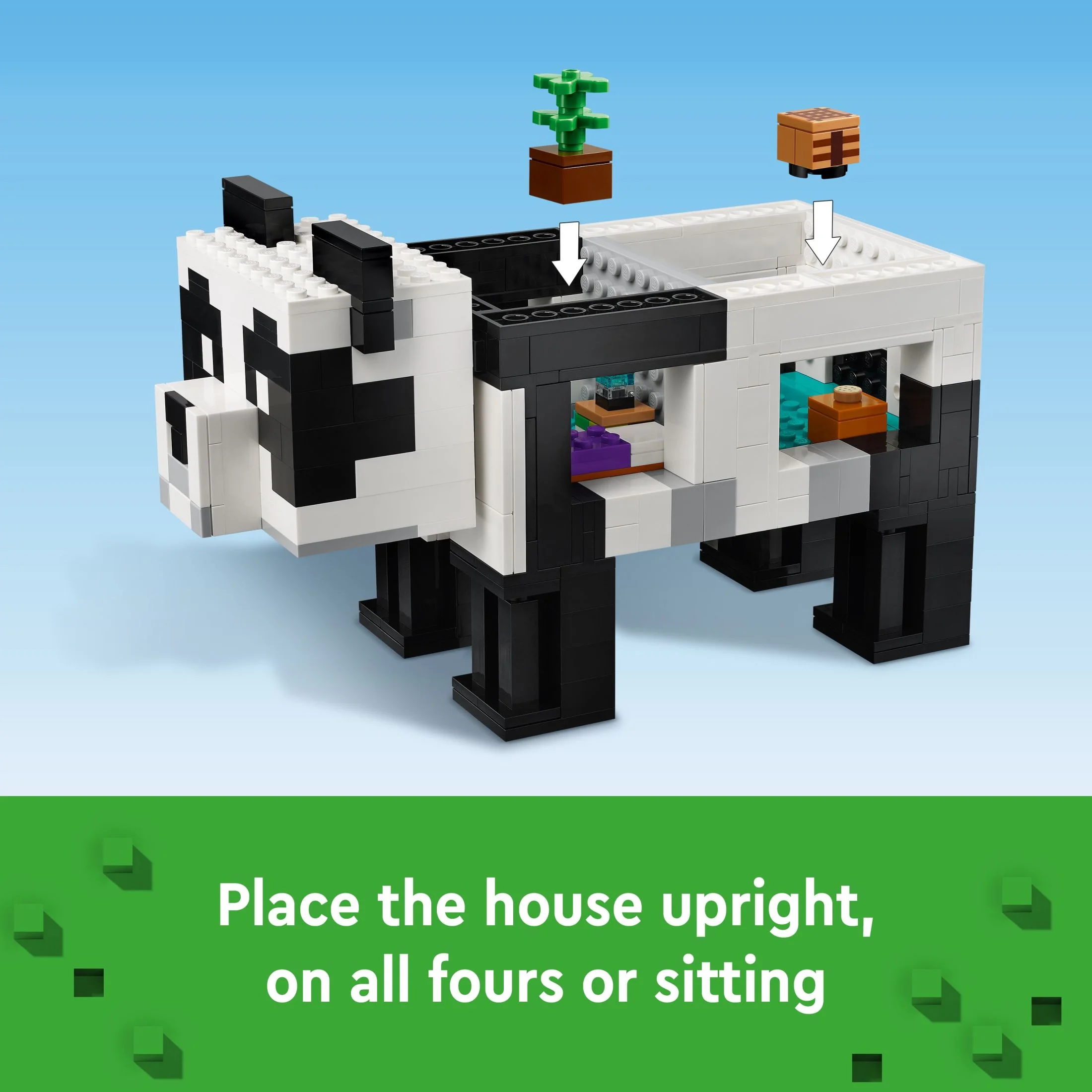 LEGO Minecraft The Panda Haven Toy House with Animals 21245