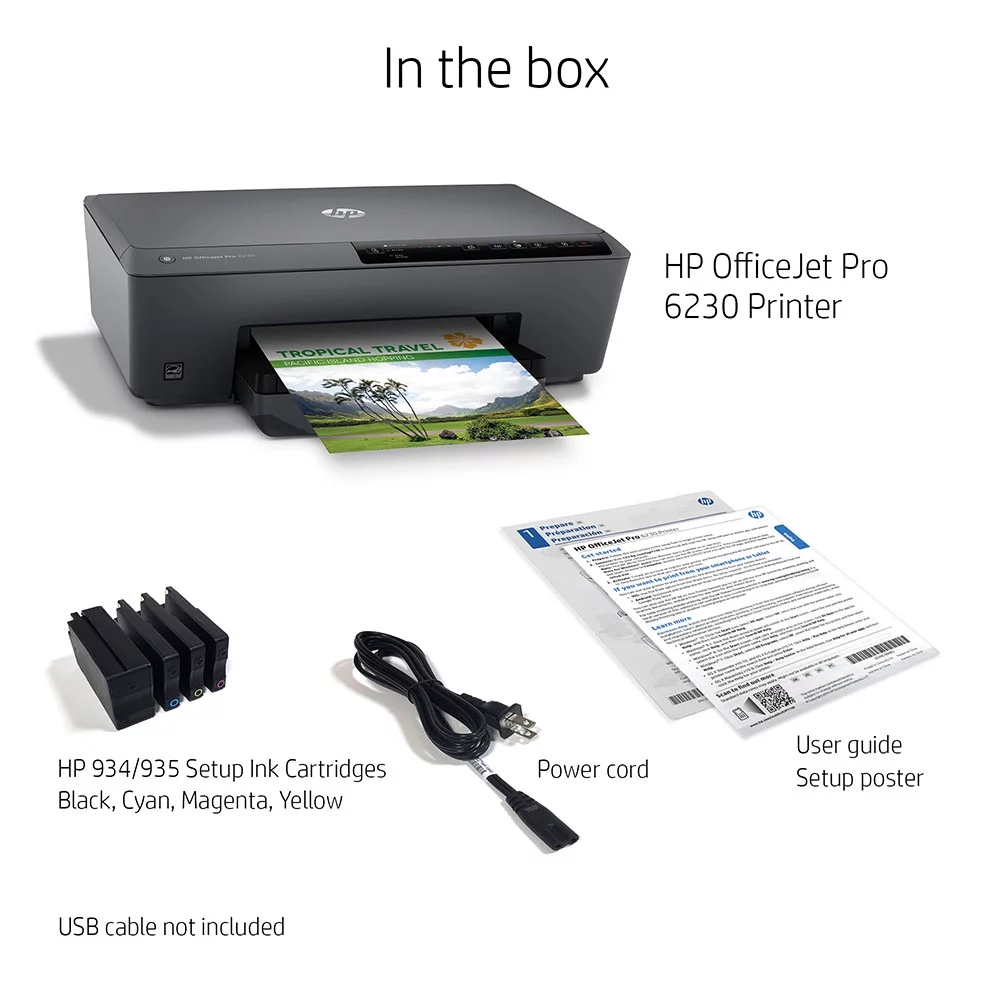 HP OfficeJet Pro 6230 Wireless Printer with Mobile Printing, HP Instant Ink (E3E03A#B1H)