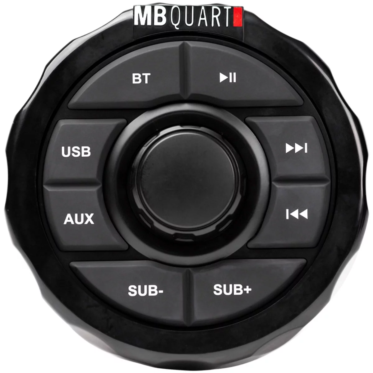 MB QUART GMR1.5S2B Marine Gauge Receiver w/ Bluetooth+(2) Black 6.5″ Speakers