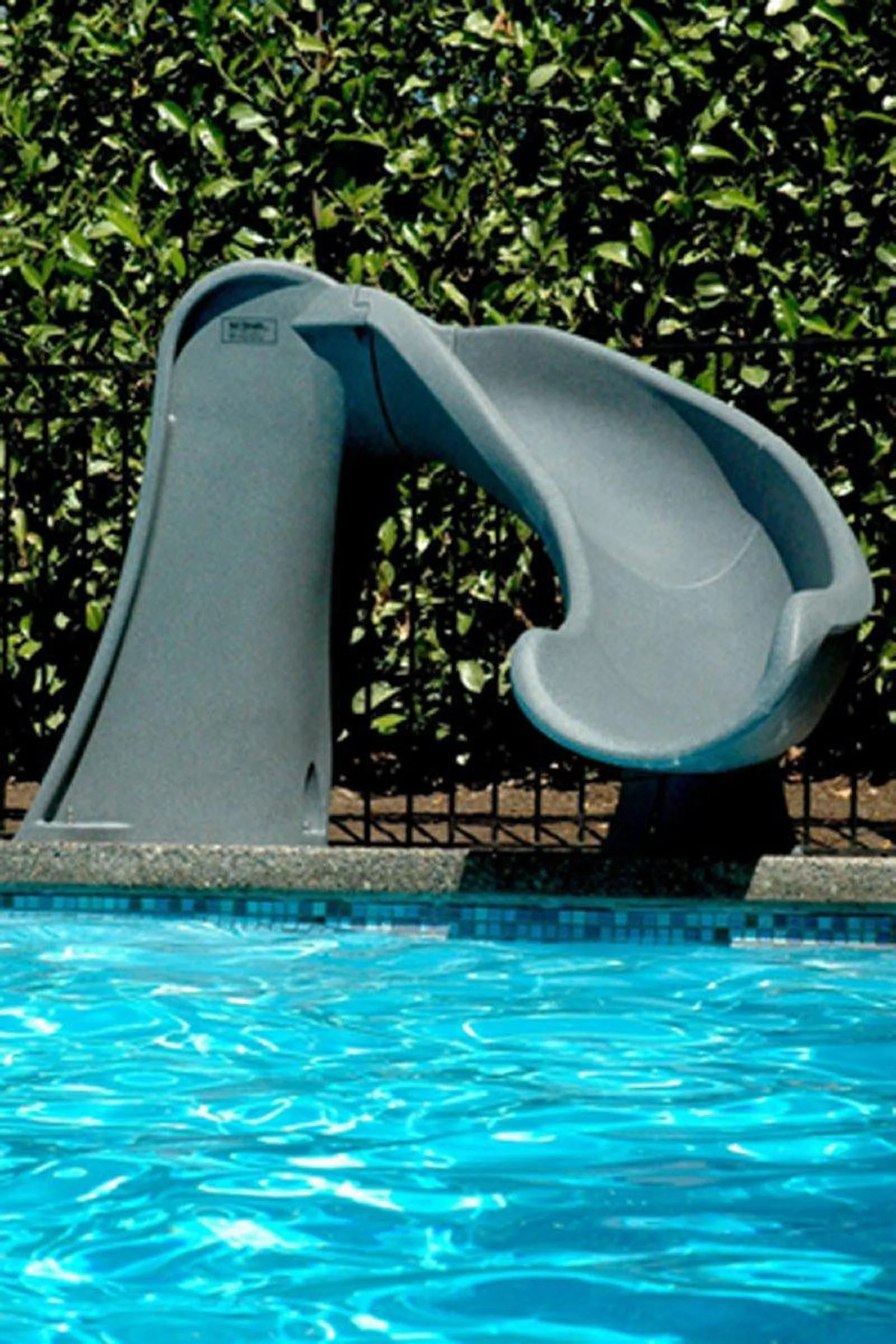 S.R. Smith SR Smith Cyclone Pool Slide with Right Curve Gray Granite 698-209-58124