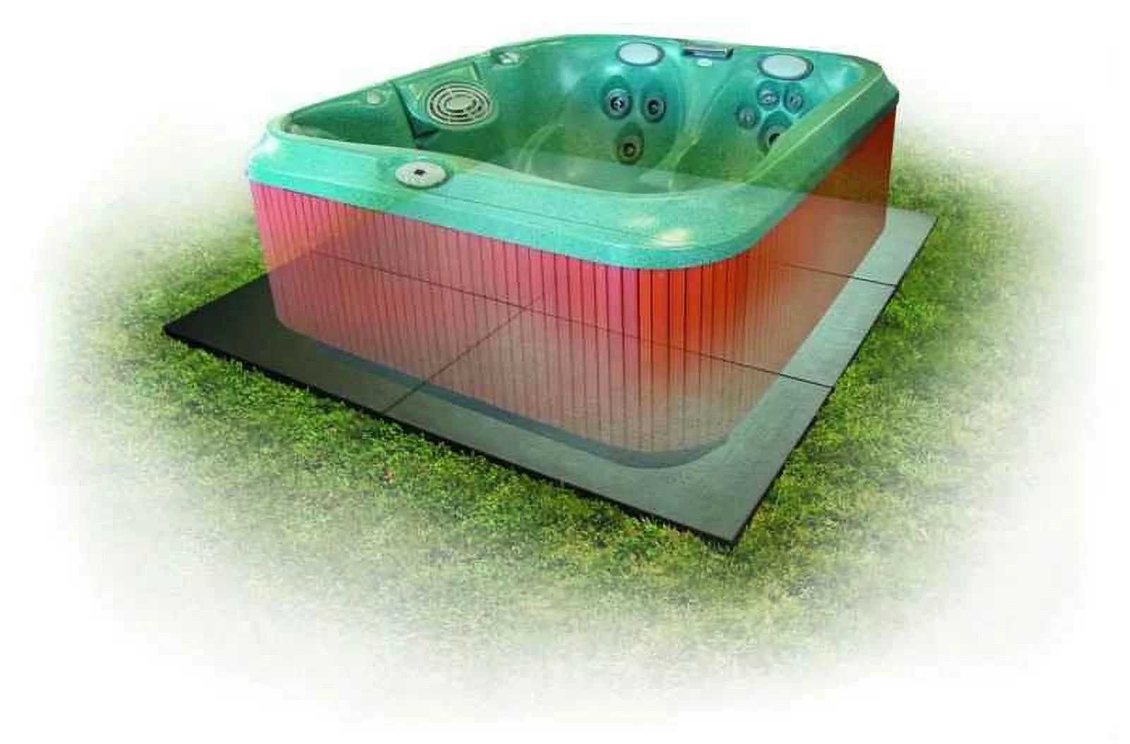 Confer SP3248 Handi Spa Hot Tub Deck Foundation Resin Base Pad (3 Pack)