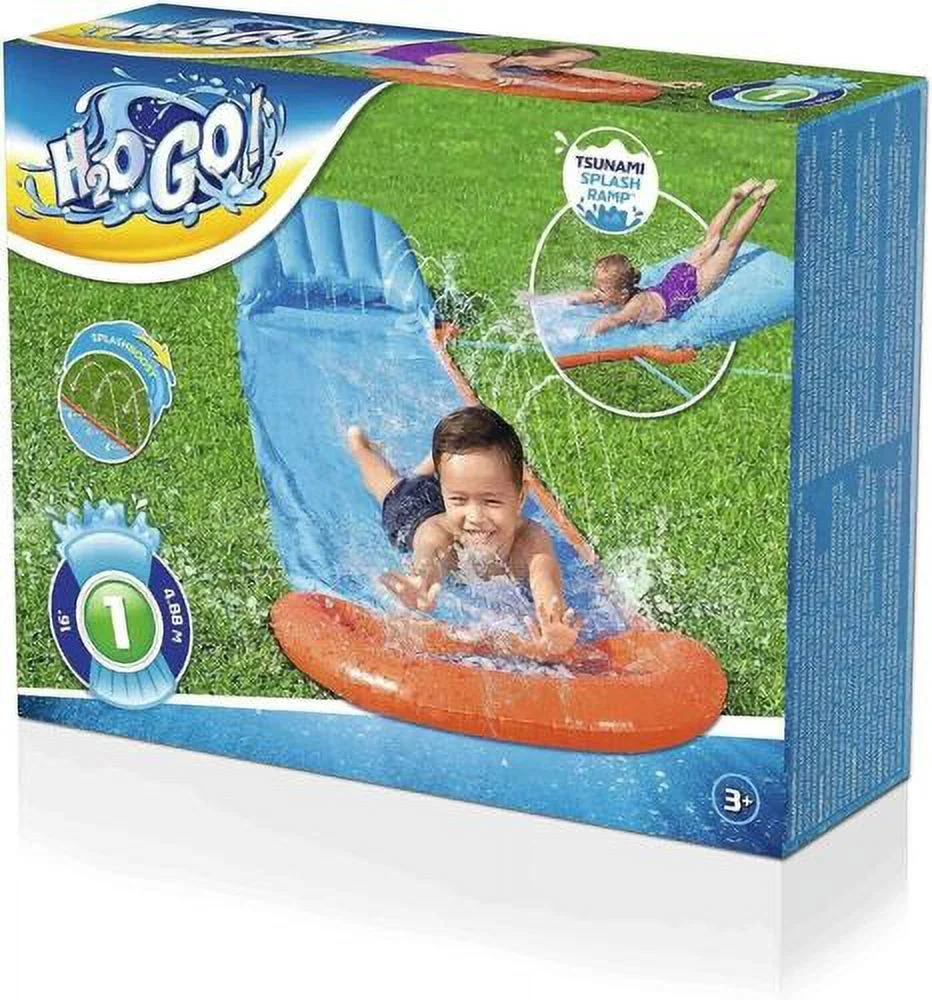 Soft Landing Lawn Water Slide,Splash Ramp & Water sprinklers slip n slide 16FT