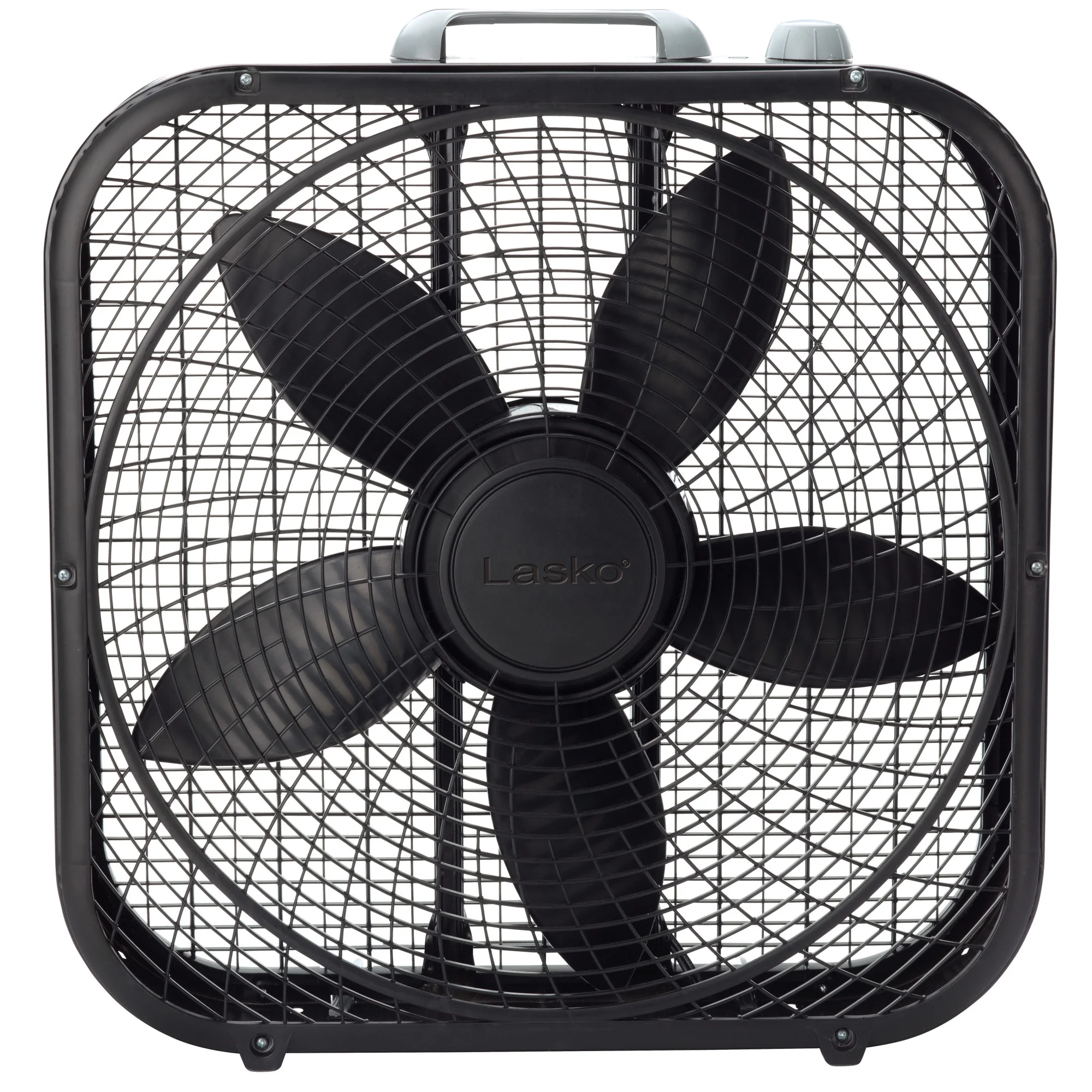 Lasko 20″ Classic Box Fan with Weather-Resistant Motor, 3 Speeds, 22.5″ H, White, B20200, New