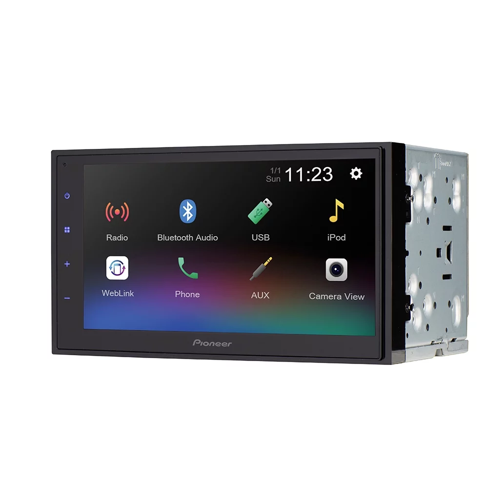 Restored Premium Pioneer DMH-341EX 6.8″ Capacitive Touchscreen Digital Media Receiver (Does Not Play CDs) (Refurbished)