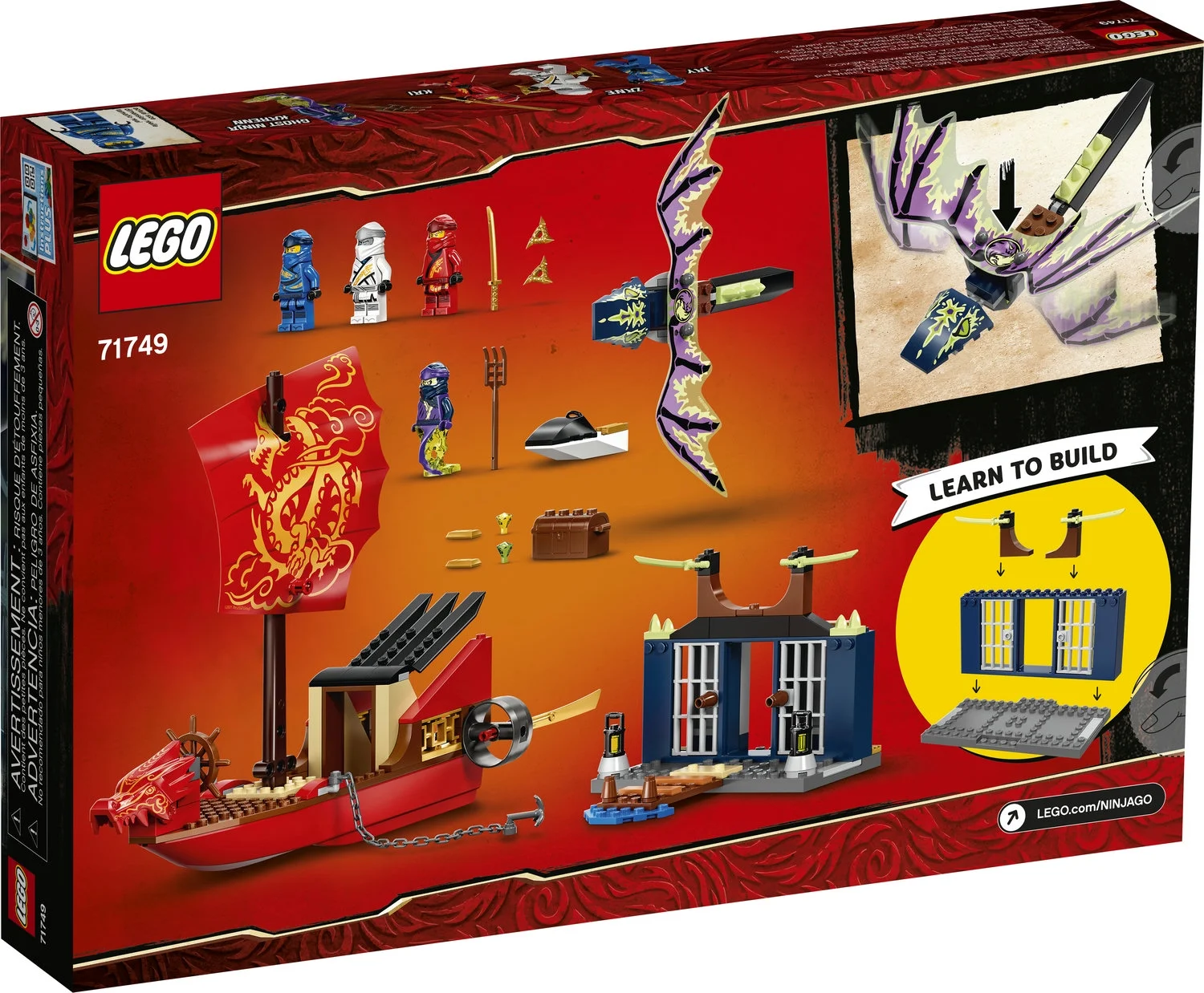 LEGO NINJAGO Legacy Final Flight of Destiny’s Bounty 71749 Building Toy (147 Pieces)