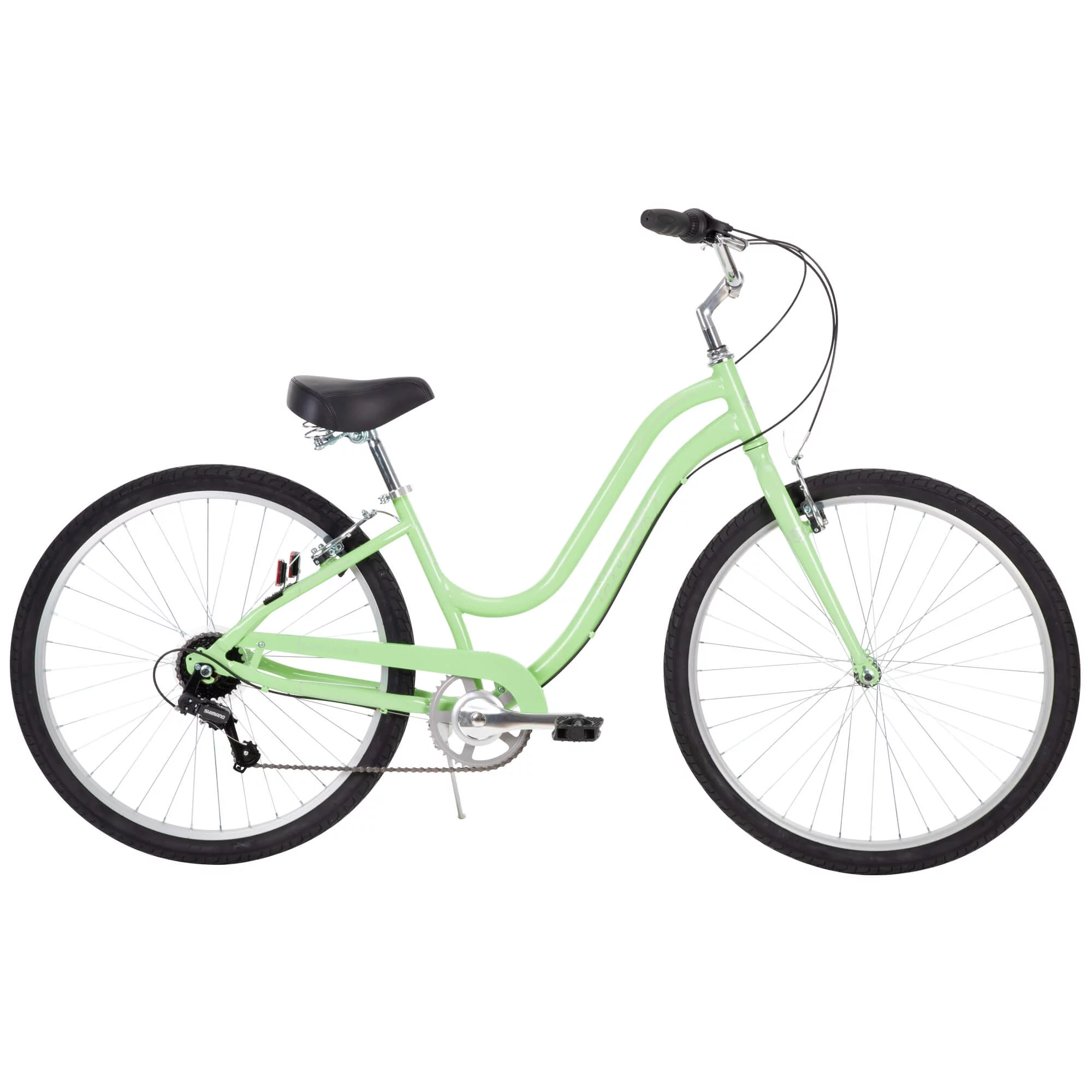 Huffy 27.5 in. Parkside Women’s Comfort Bike with Perfect Fit Frame, Ages 13+ Years, Mint