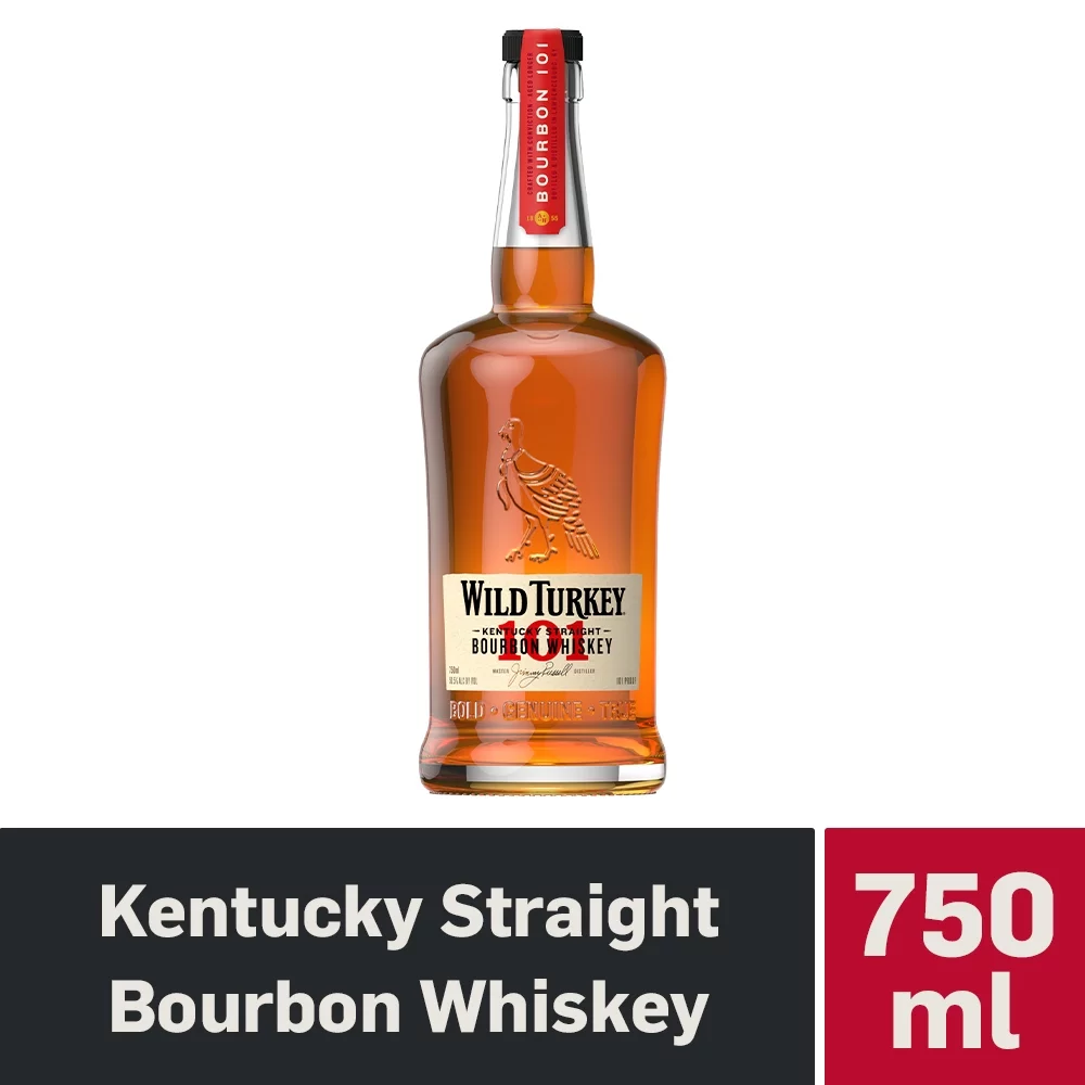 Wild Turkey 101 Bourbon, 750 ml Bottle, 50.5% ABV