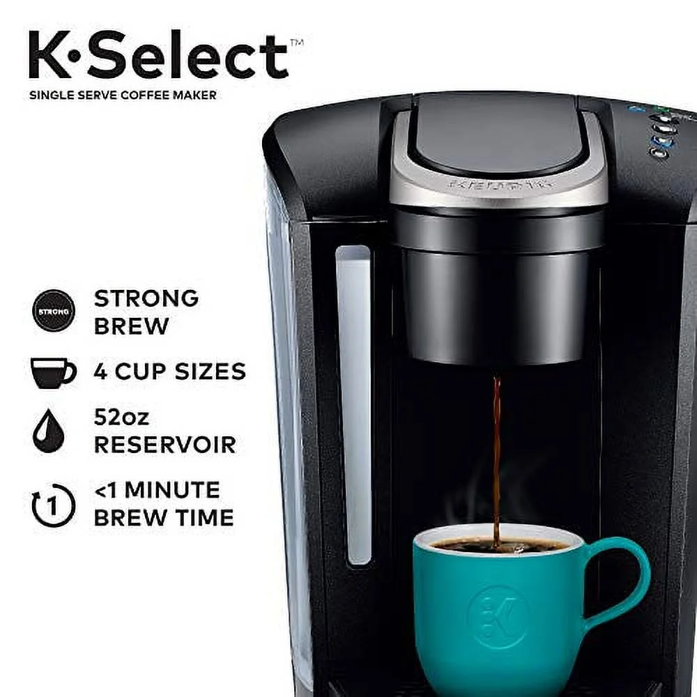 Keurig K-Select Single-Serve K-Cup Pod Coffee Maker, Matte Black