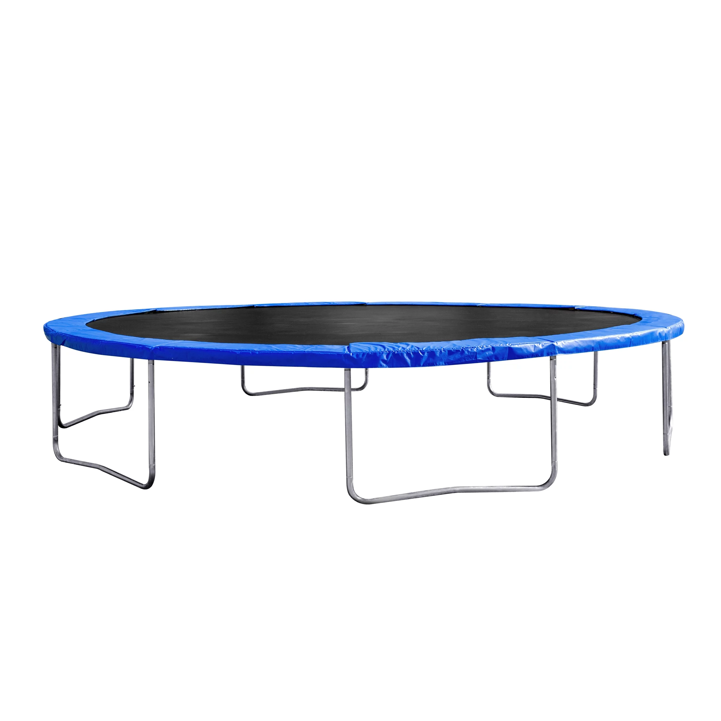 Kacho Trampoline for Adults and Kids, 16FT 1500LBS Trampoline with Enclosure Net, Basketball Hoop, Ladder, No Gap Design, ASTM Approved, Fully Galvanized with Anti-Rust Coating, Outdoor Trampoline