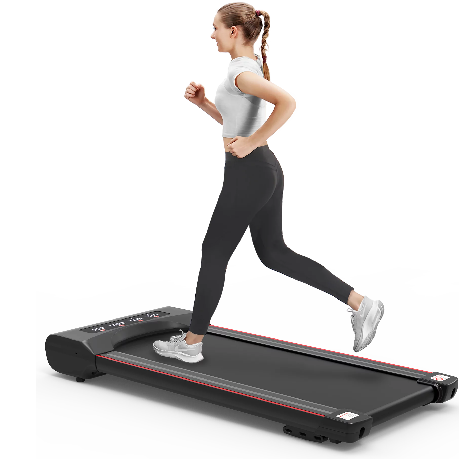 Under Desk Treadmill – 2.5HP Electric Treadmill Walking Jogging Machine for Home with Remote Control – 300 lb Capacity