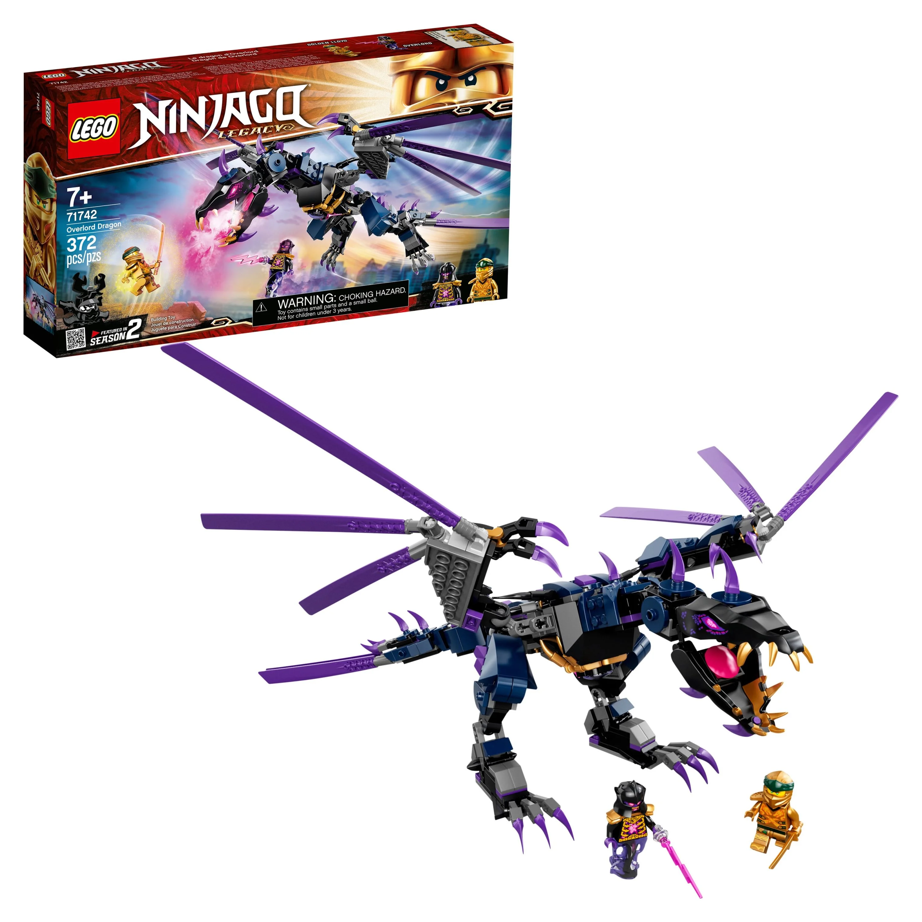 LEGO NINJAGO Legacy Overlord Dragon 71742 Ninja Building Toy (372 Pieces)