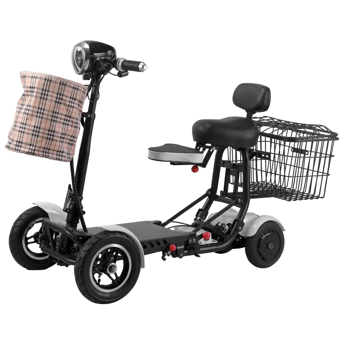 Foldable Lightweight Mobility Scooters For Seniors Medical Mobility Power Scooter BLACK Color