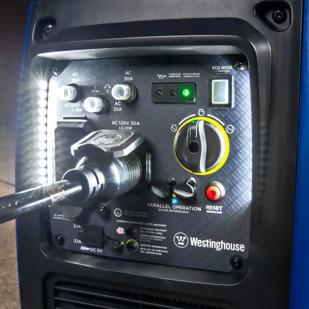 Westinghouse 3700 Peak Watt RV Ready, Gas Powered Portable Inverter Generator with CO Sensor