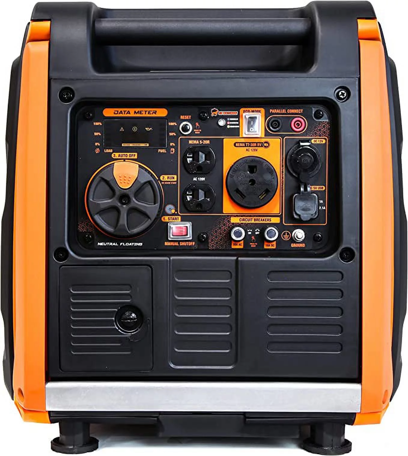 WEN Super Quiet 4000-Watt RV-Ready Electric Start Portable Inverter Generator with Fuel Shut-Off and CO Shutdown Sensor