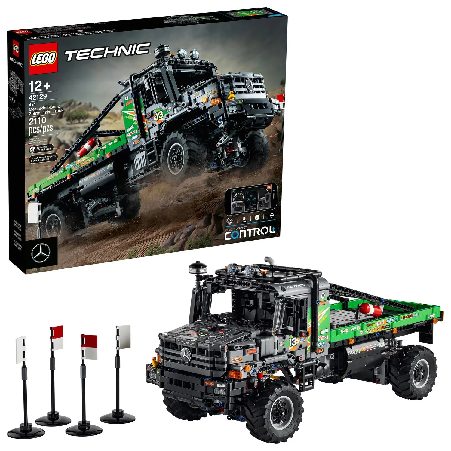 LEGO Technic 4×4 Mercedes-Benz Zetros Trial Truck 42129 Building Toy (2,110 Pieces)