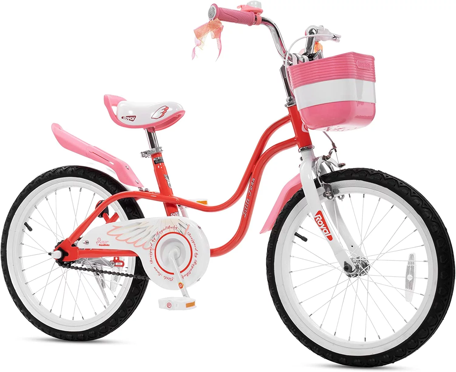 Royalbaby Little Swan Lake Blue 18 Girl’s Bicycle With Training Wheels and Basket