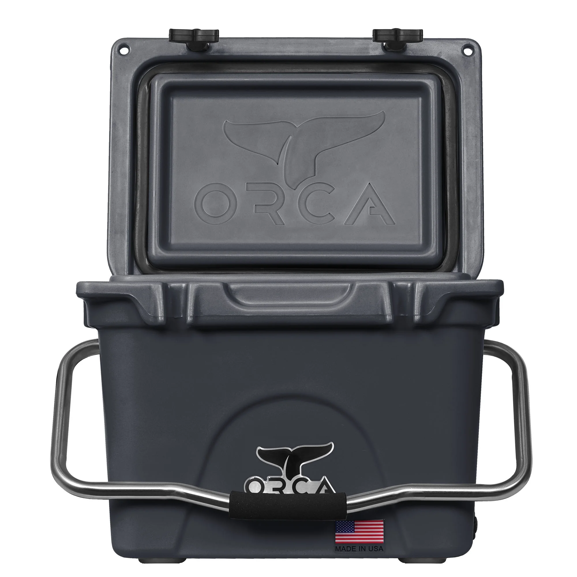 ORCA 20 Quart Hard Cooler Insulated Ice Chest, Charcoal Gray