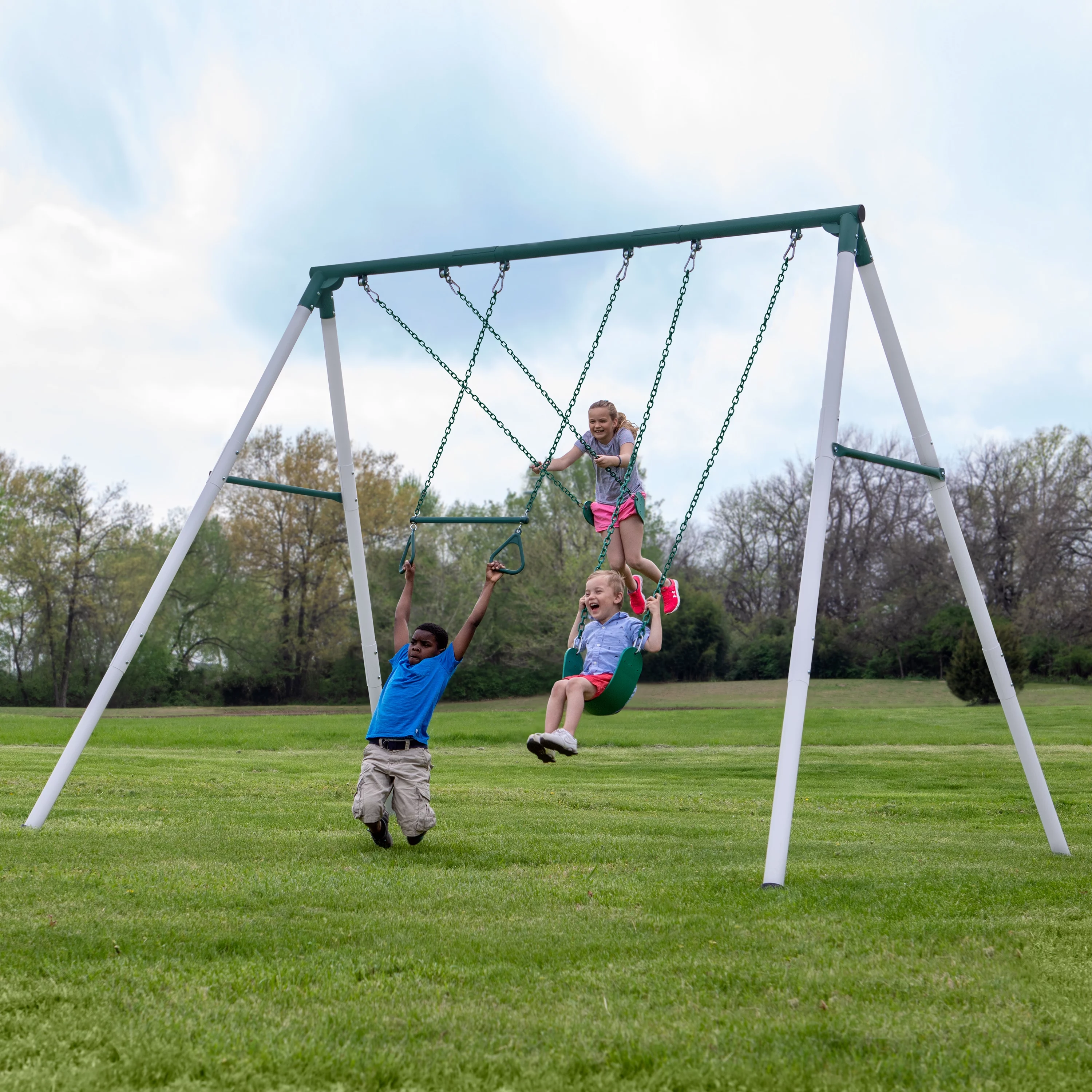 Backyard Discovery Big Brutus Heavy Duty A Frame Swing Set