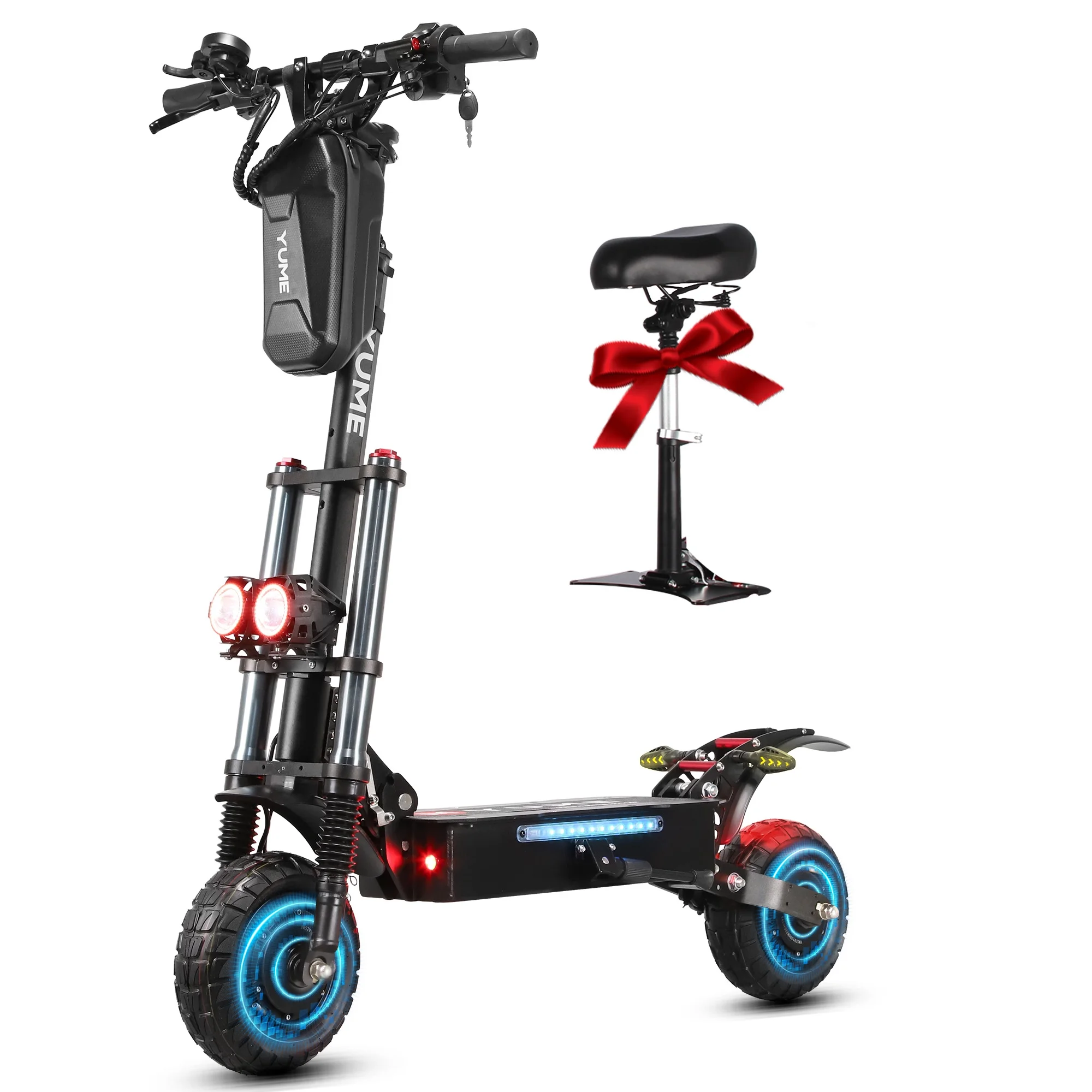 M YUME SCOOTER Y10 Dual Motor Electric Scooter for Adults Fast 40 mph 40 Miles Long Rang 10” off-Road Tires