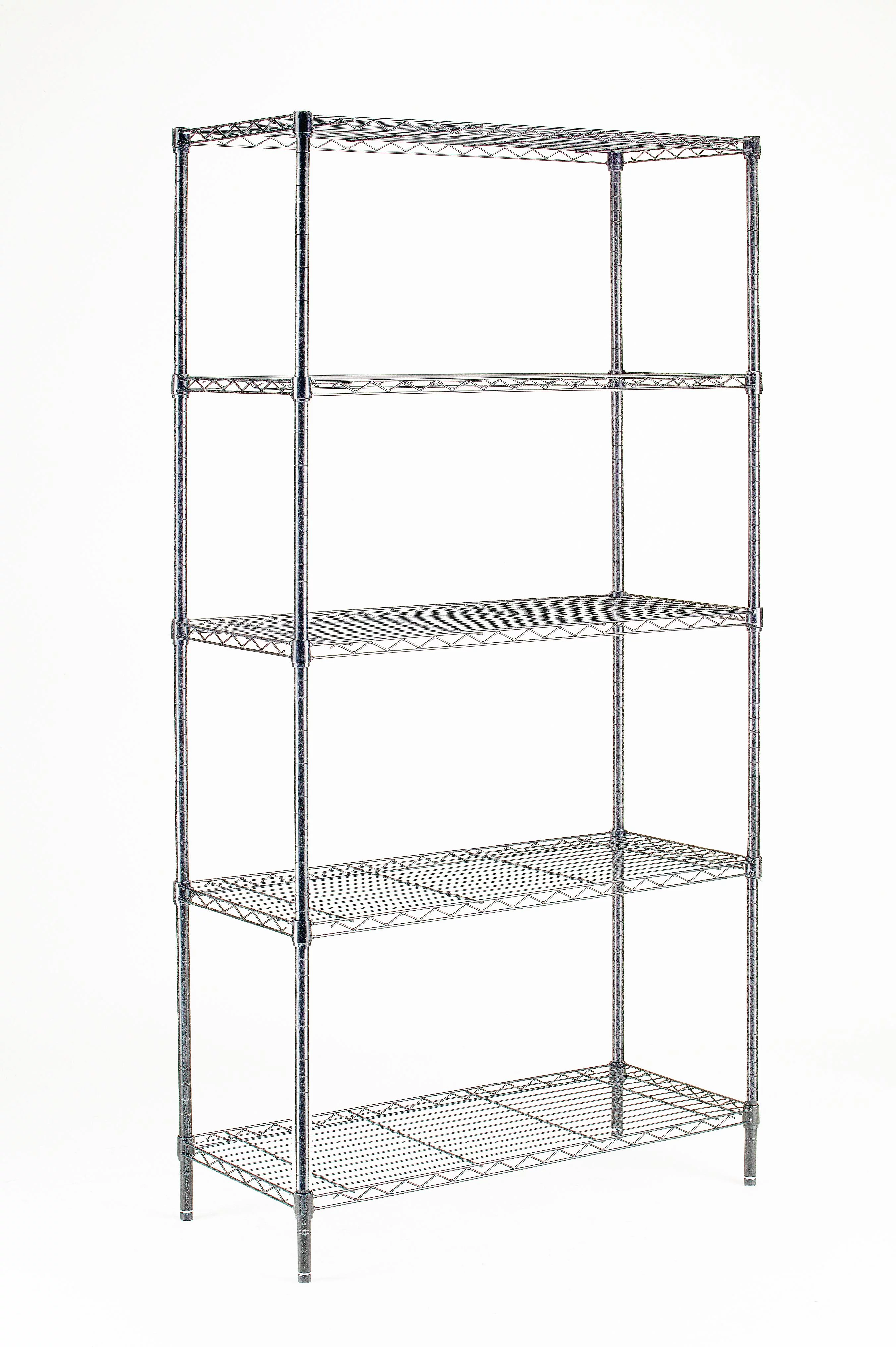 Hyper Tough Chrome Wire 5-Tier 72″ H x 36″ W x 16″ D, 1750lb Total Capacity