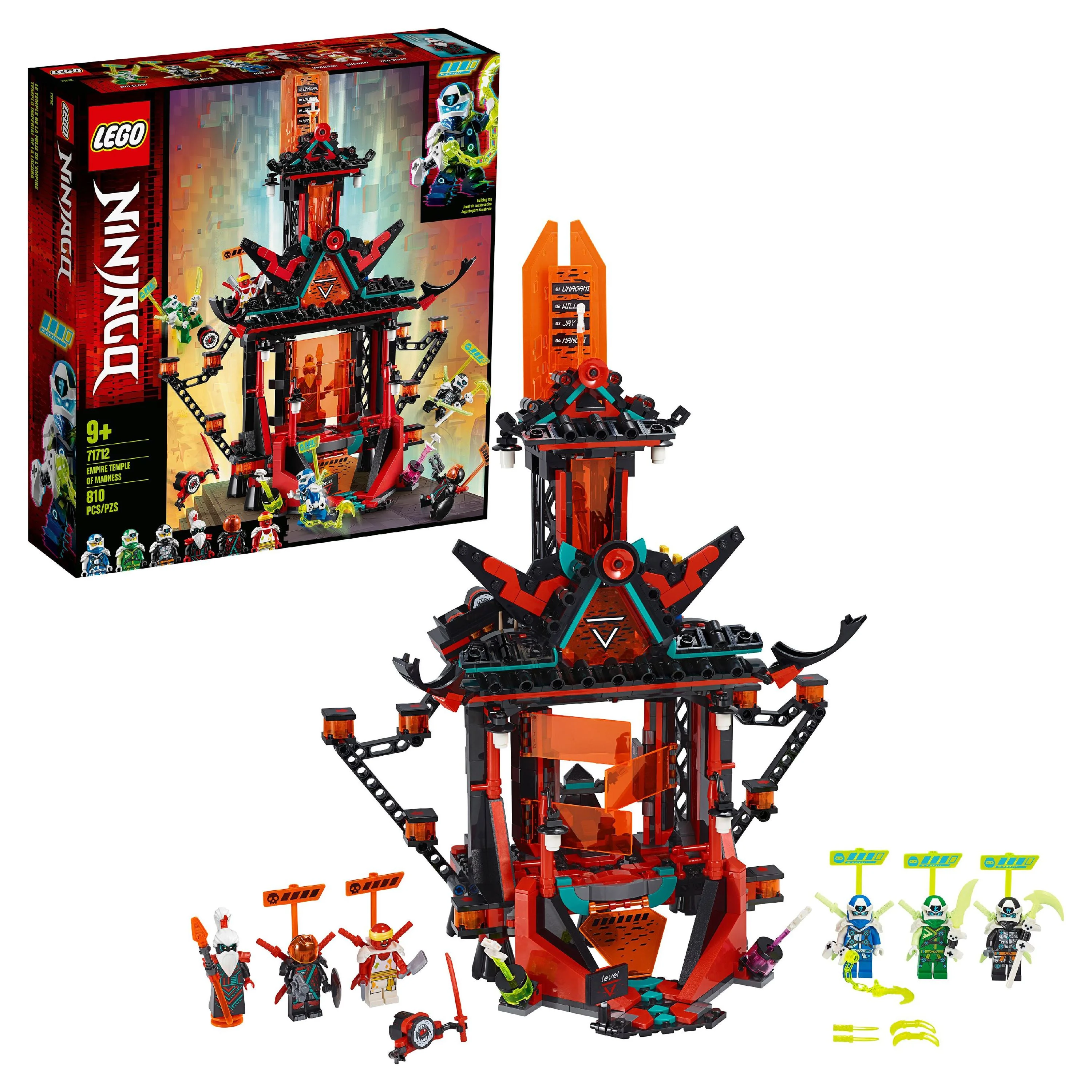 LEGO NINJAGO Empire Temple of Madness 71712 Ninja Building Kit (810 Pieces)