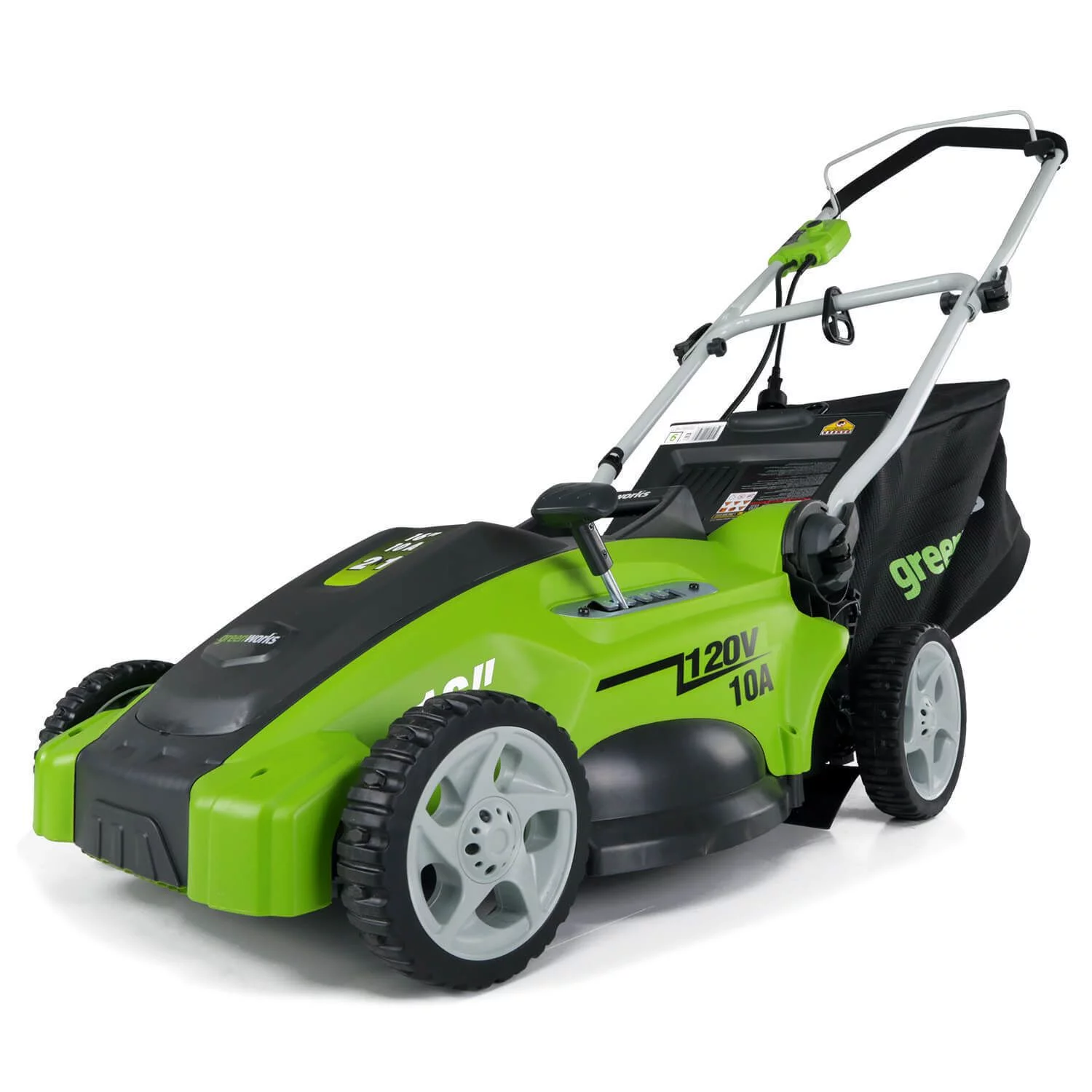 Greenworks 16″ Corded Electric 10 Amp Walk-Behind Push Lawn Mower 25142