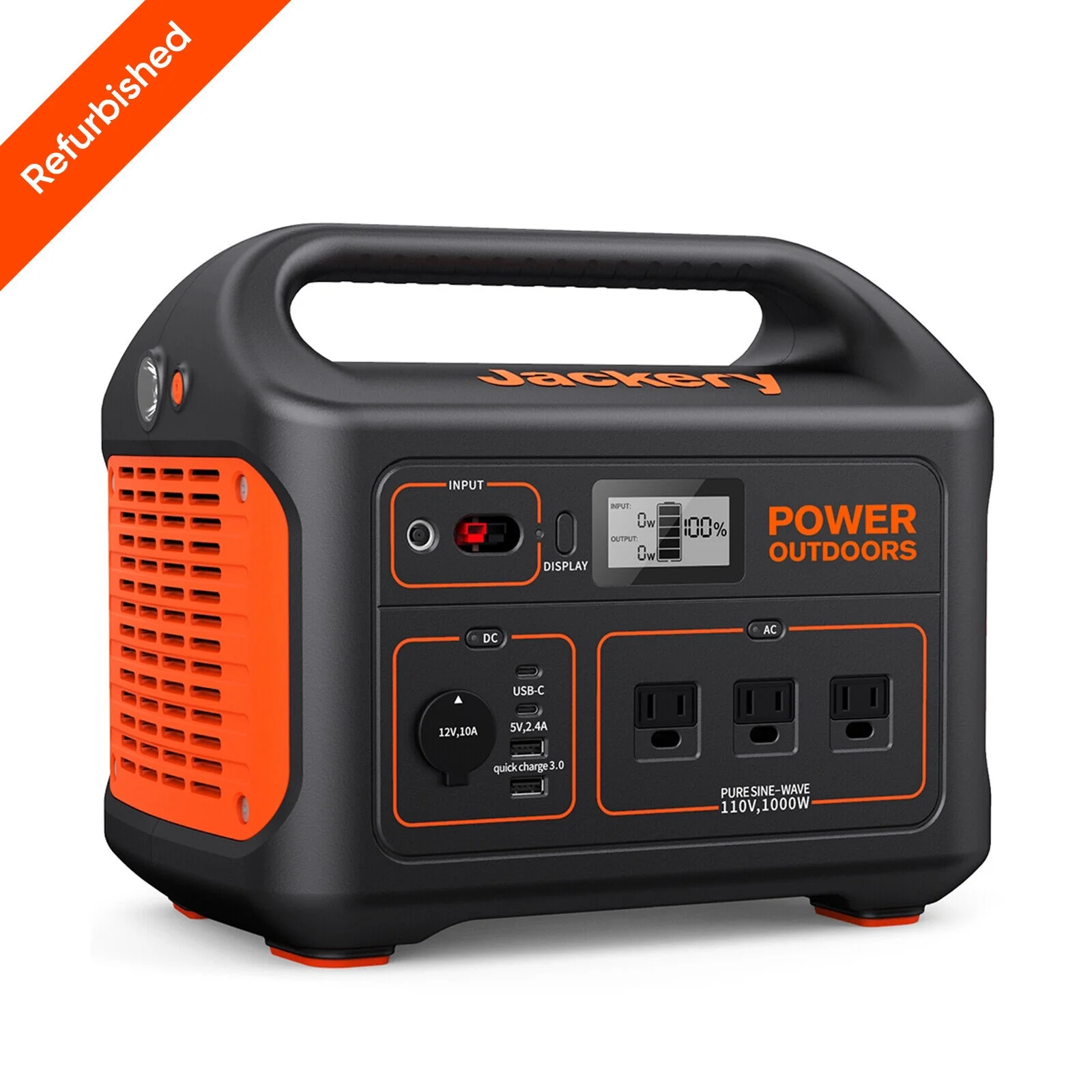 Jackery Portable Power Station 880, 880Wh Backup Power, Restored