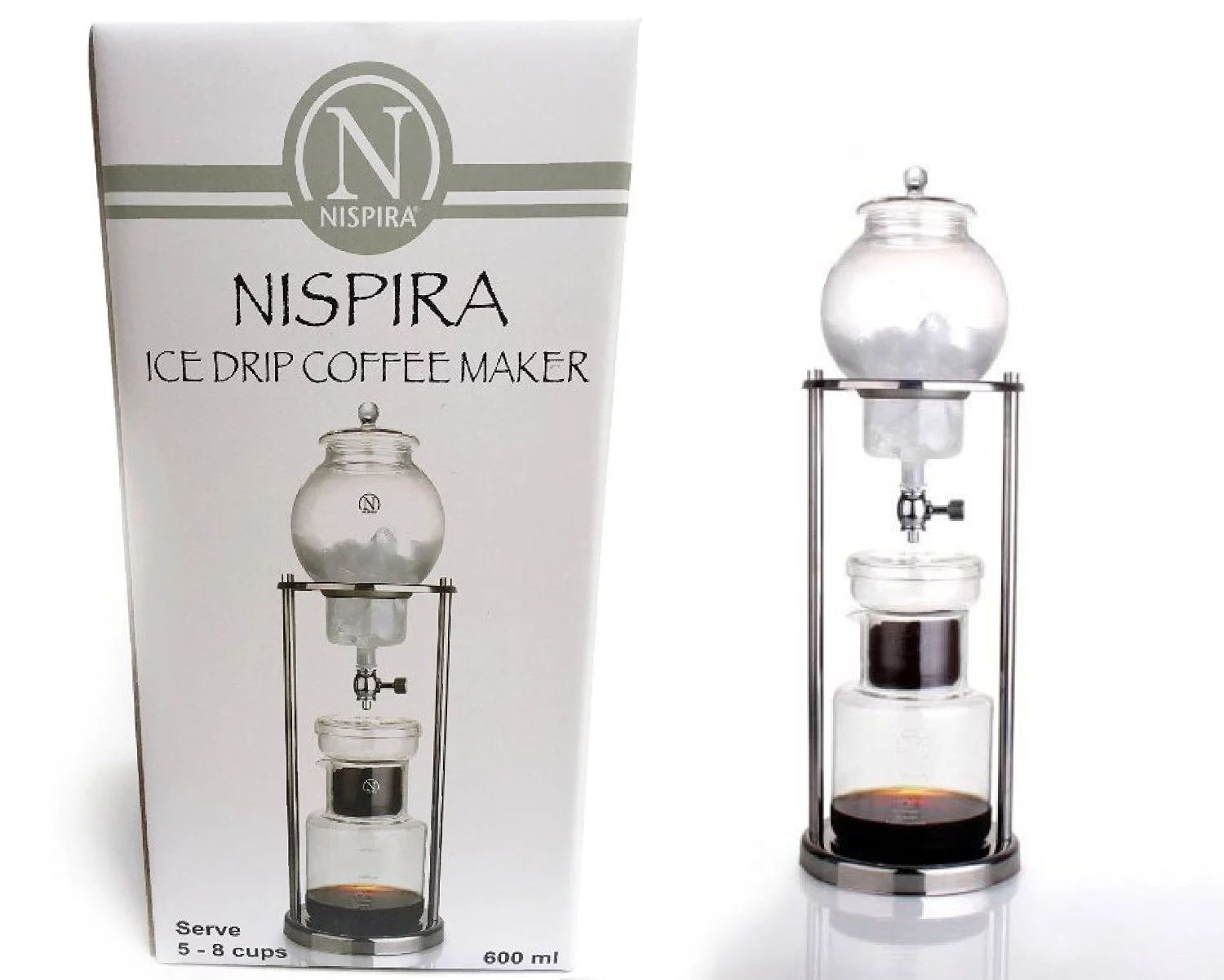 NISPIRA Luxury Ice Cold Brew Dripper Coffee Maker, 1000 ml