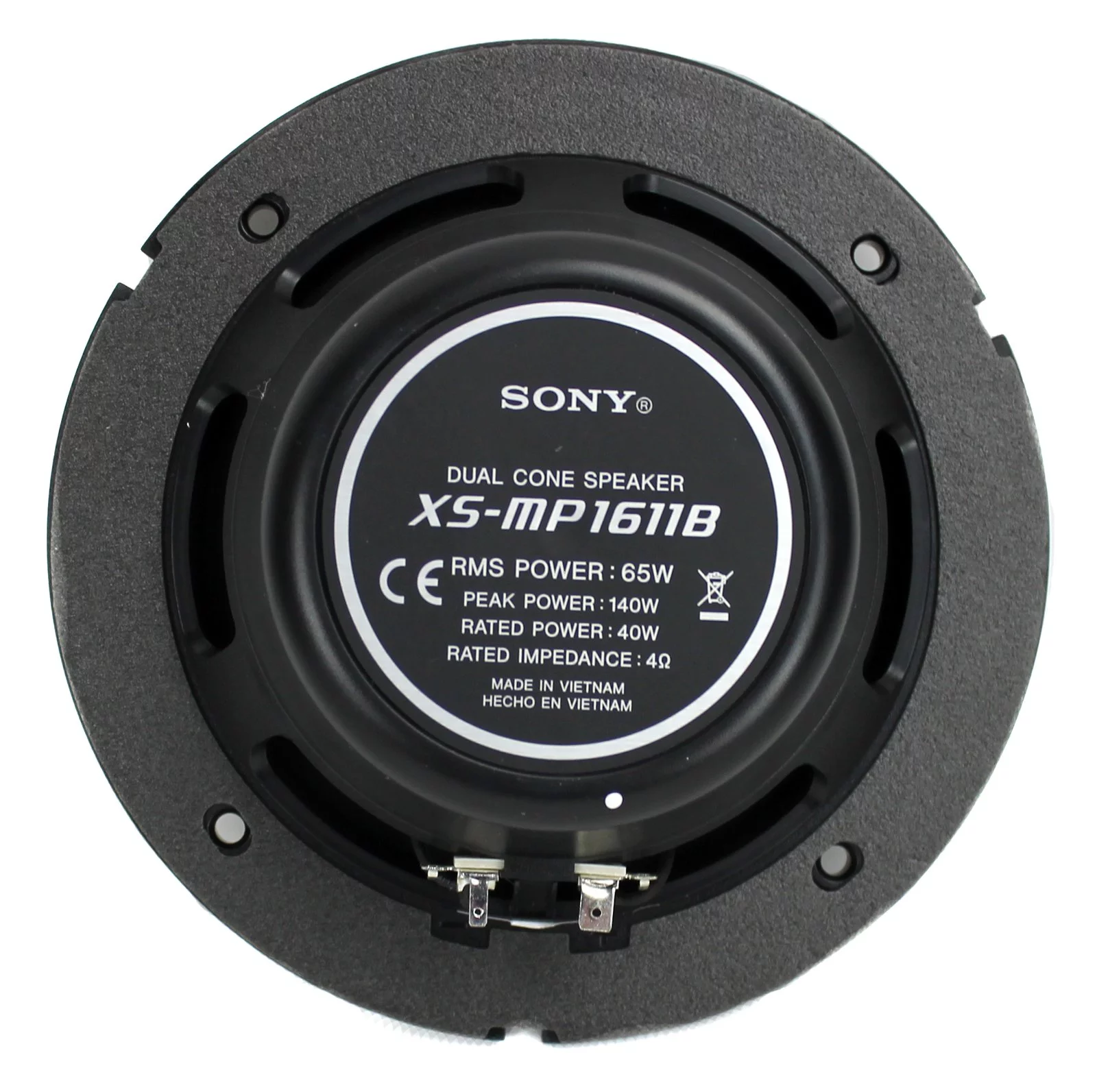 Sony XS-MP1611B 6.5″ Dual Cone Marine Speakers (Black)