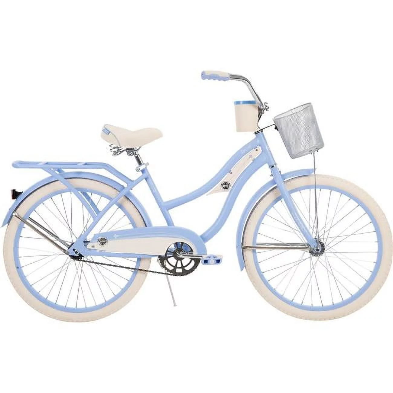 Huffy 24610 24 in. Deluxe Womens Cruiser Bike, Blue – One Size