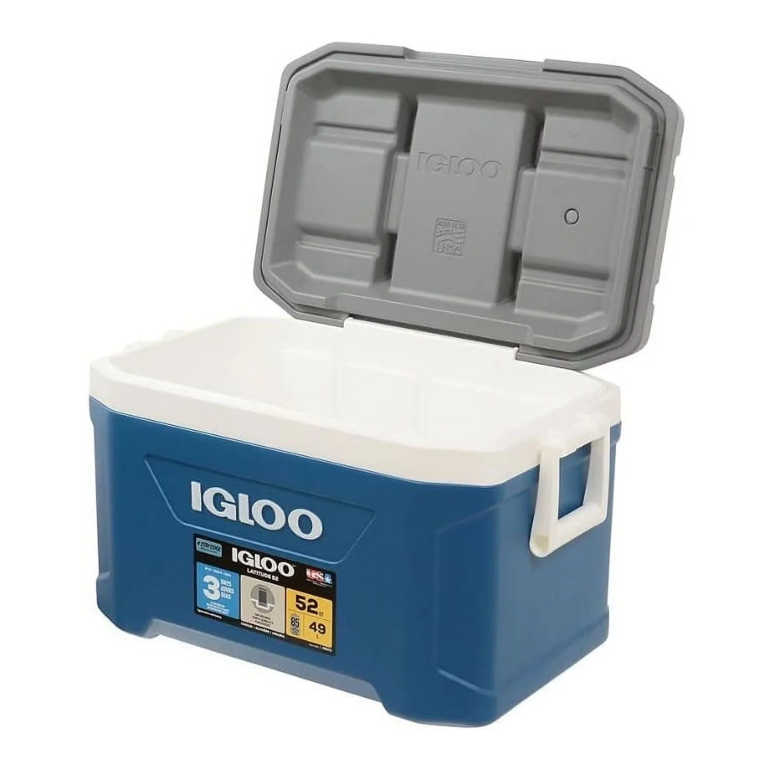 Igloo 52 Qt. Latitude Cooler, Indigo Blue & Meteorite 50338