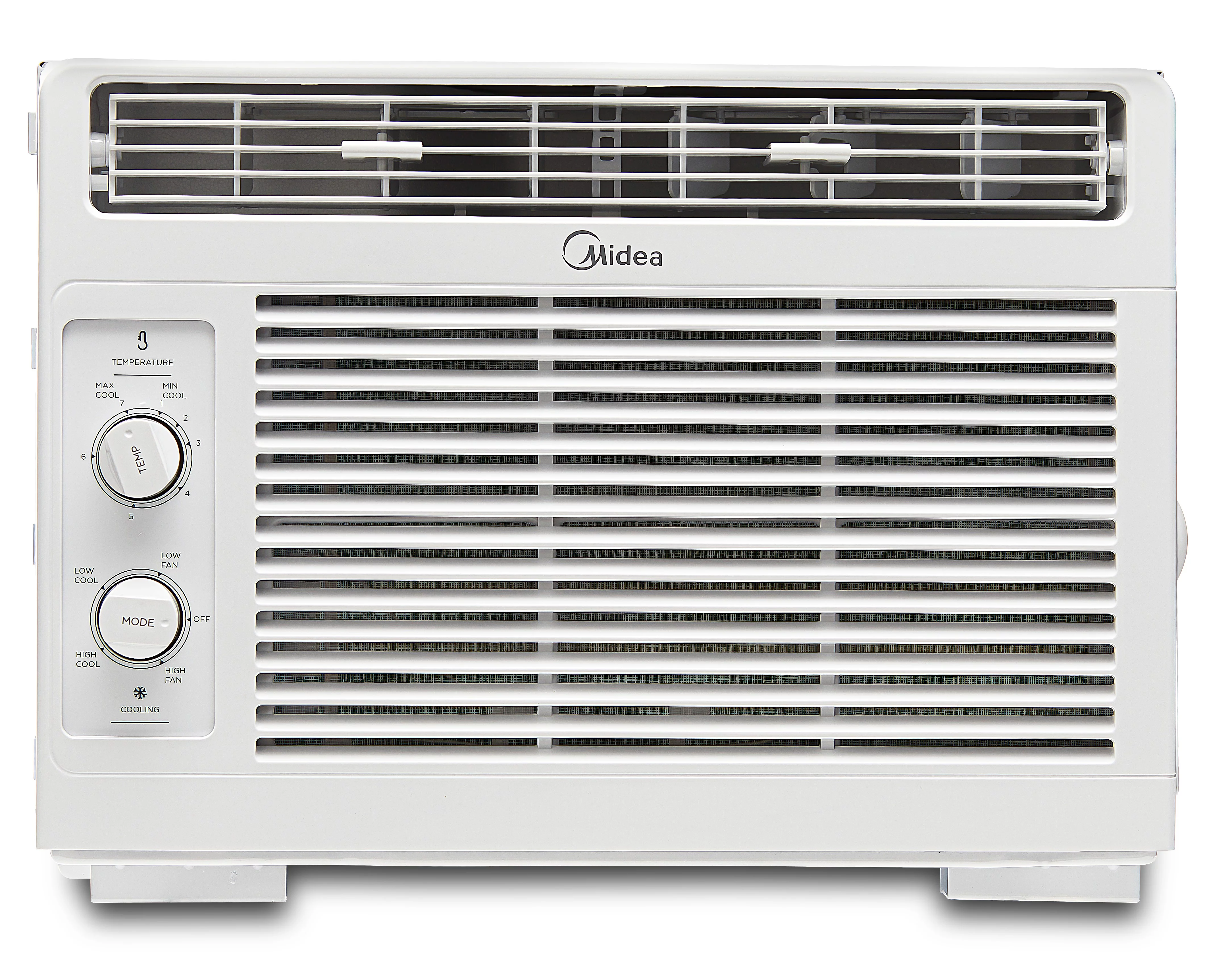 Midea 5,000 BTU 150 Sq Ft Mechanical Window Air Conditioner, White, MAW05M1WWT