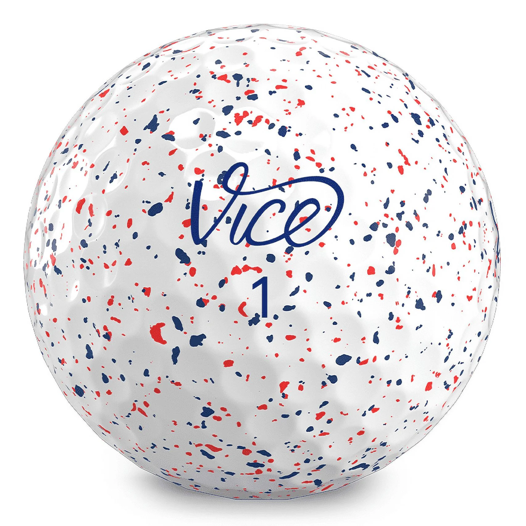 Vice Golf Pro Red & Blue Drip Golf Balls – 1 Dozen