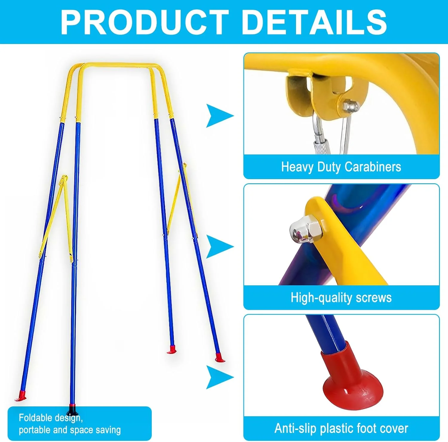 3 in 1 Toddler Swing&Baby Jumper for Infants, Baby Swing and Bouncer for Indoor Outdoor Play Toys, Kids Swing Set for Backyard