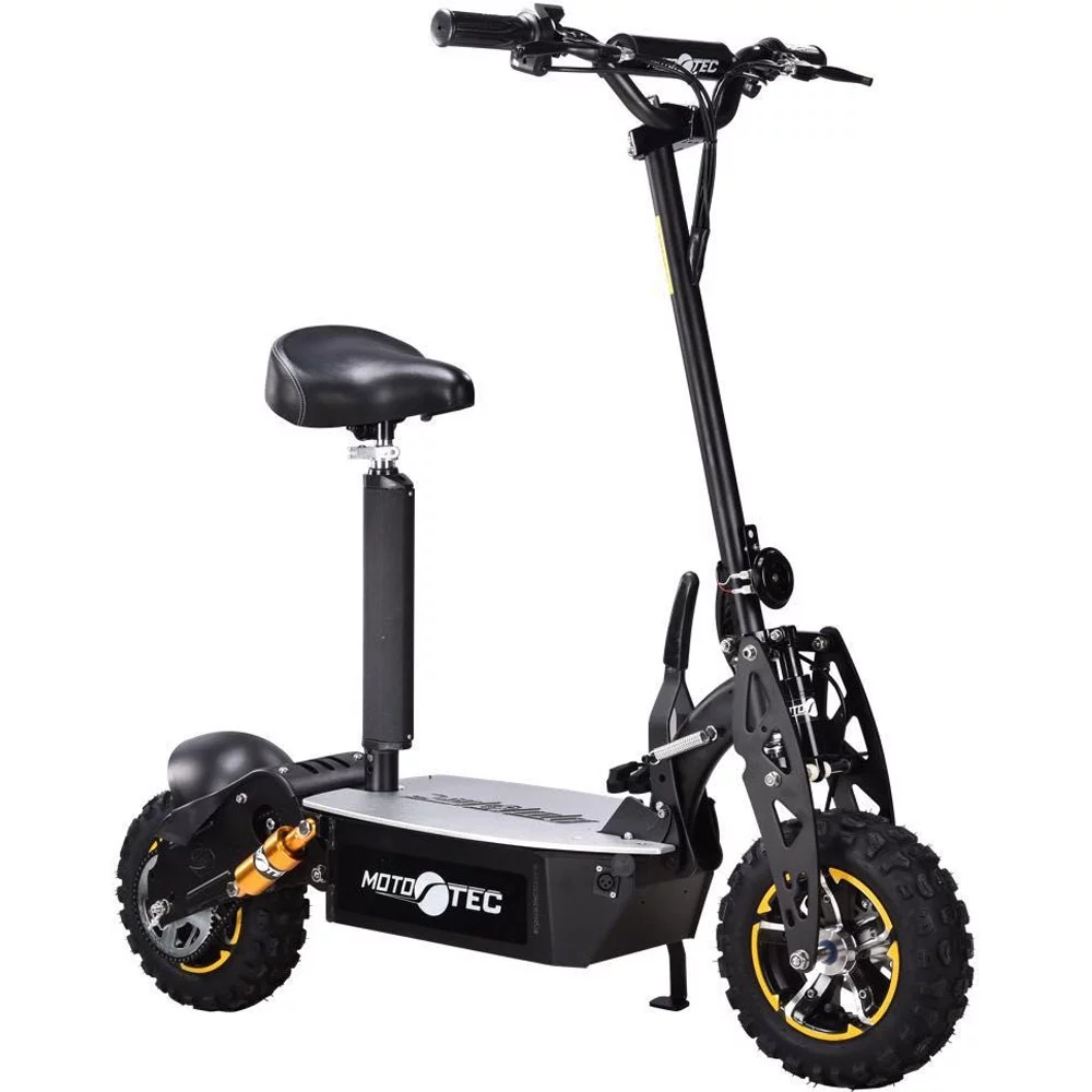 MotoTec 2000w 48v Electric Scooter, Black – Non Ca