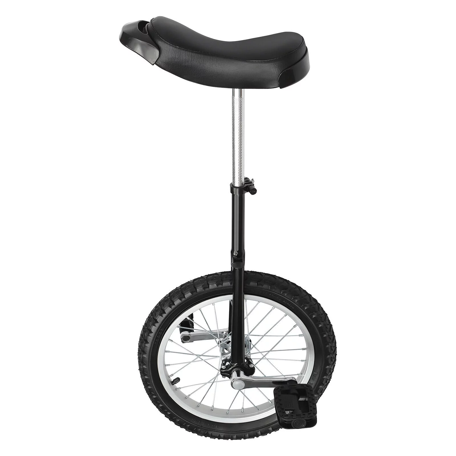 16″ Wheel Unicycle Balance Training Exercise Bicycle Skid-proof Adjustable Tall