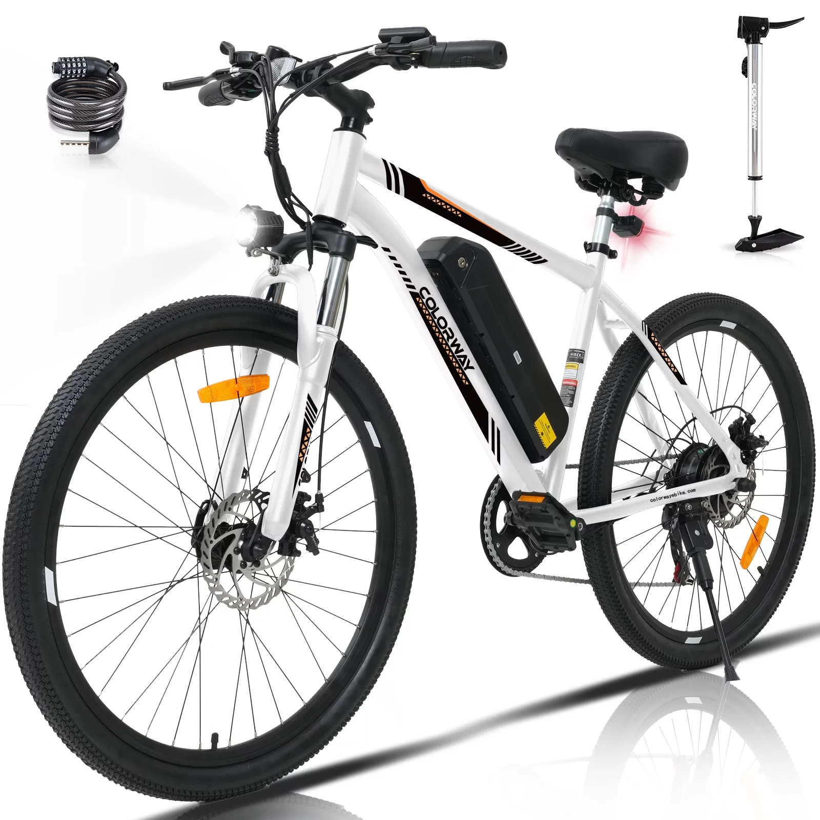 COLORWAY 26″ Electric Bike, 500W/36V/11.2AH Removable Battery E Bike,Max.speed 19.9MPH Bicycle for Teenager and Adults-BK15M