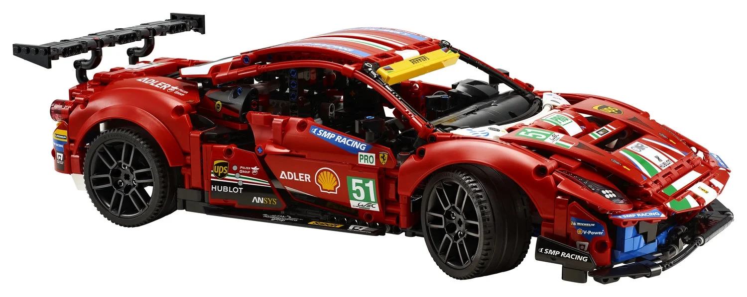 LEGO Technic Ferrari 488 GTE ??AF Corse #51?? 42125 Super Sports Car Exclusive Collectible Model Kit,  Collectors Set for Adults to Build