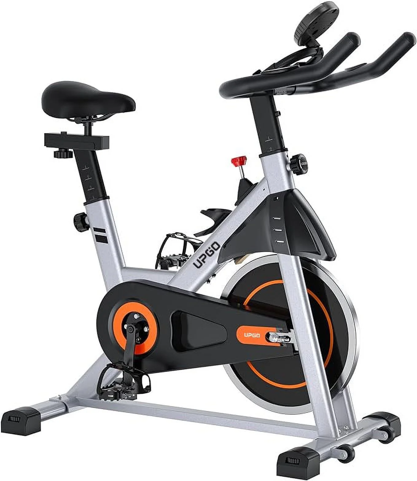 UPGO Indoor Cycling Bike Stationary Exercise Bike Cycle Bike with Ipad Mount & Comfortable Seat Cushion